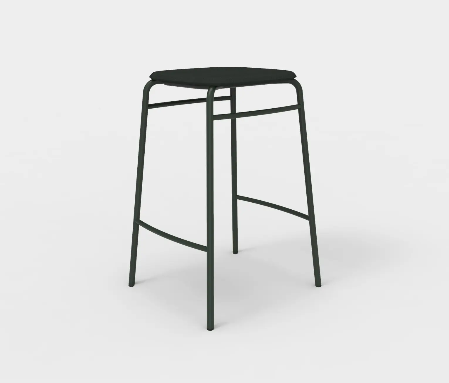 De Vorm - Twist PET Felt Counter Stool Upholstered