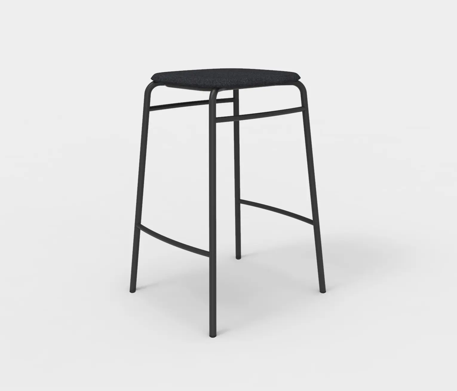 De Vorm - Twist PET Felt Counter Stool Upholstered