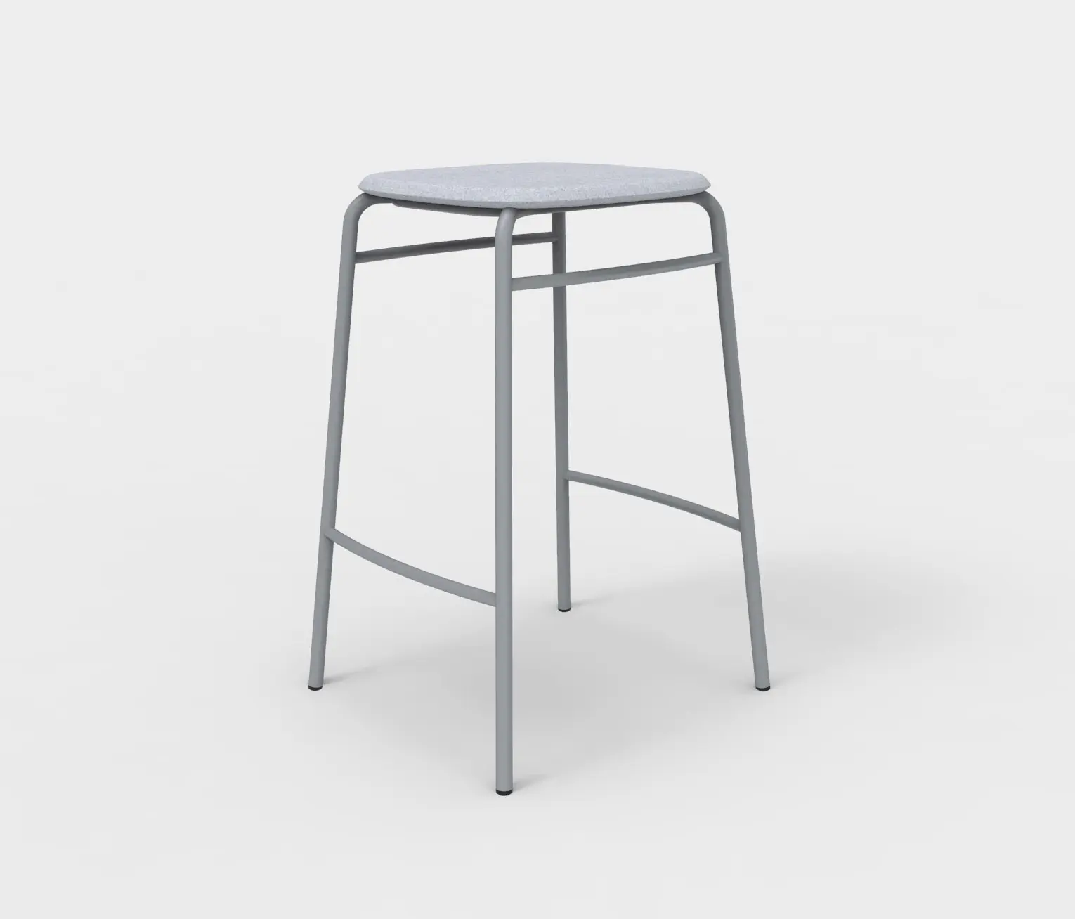 De Vorm - Twist PET Felt Counter Stool Upholstered