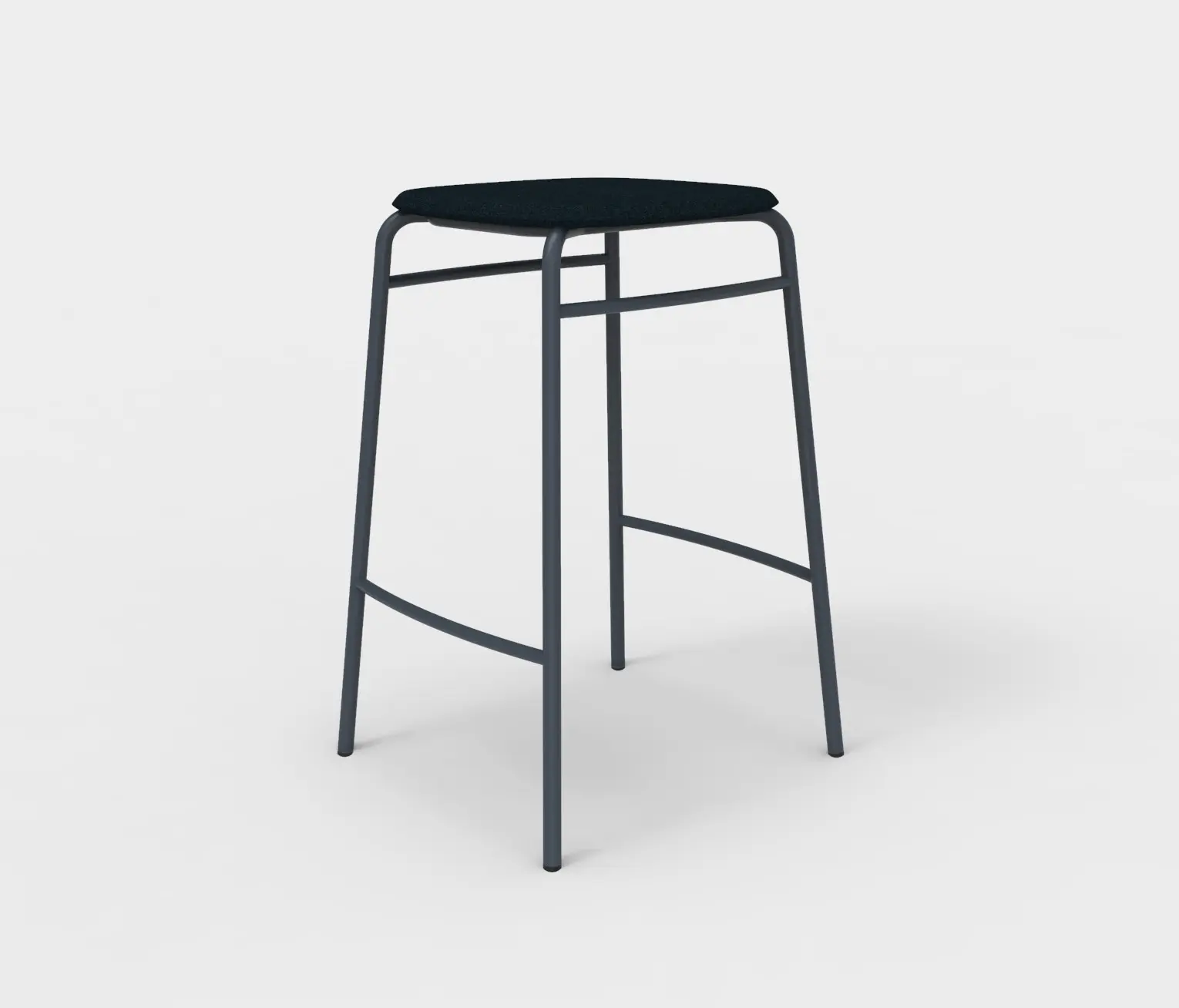 De Vorm - Twist PET Felt Counter Stool Upholstered