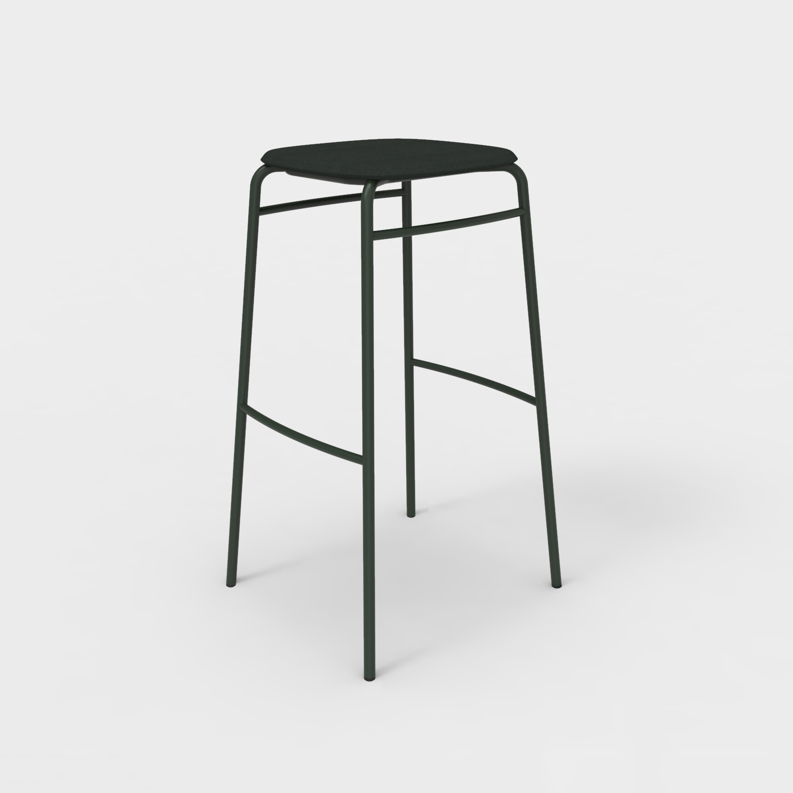 Mostrar el producto Twist PET Felt Bar Stool Upholstered del fabricante De Vorm