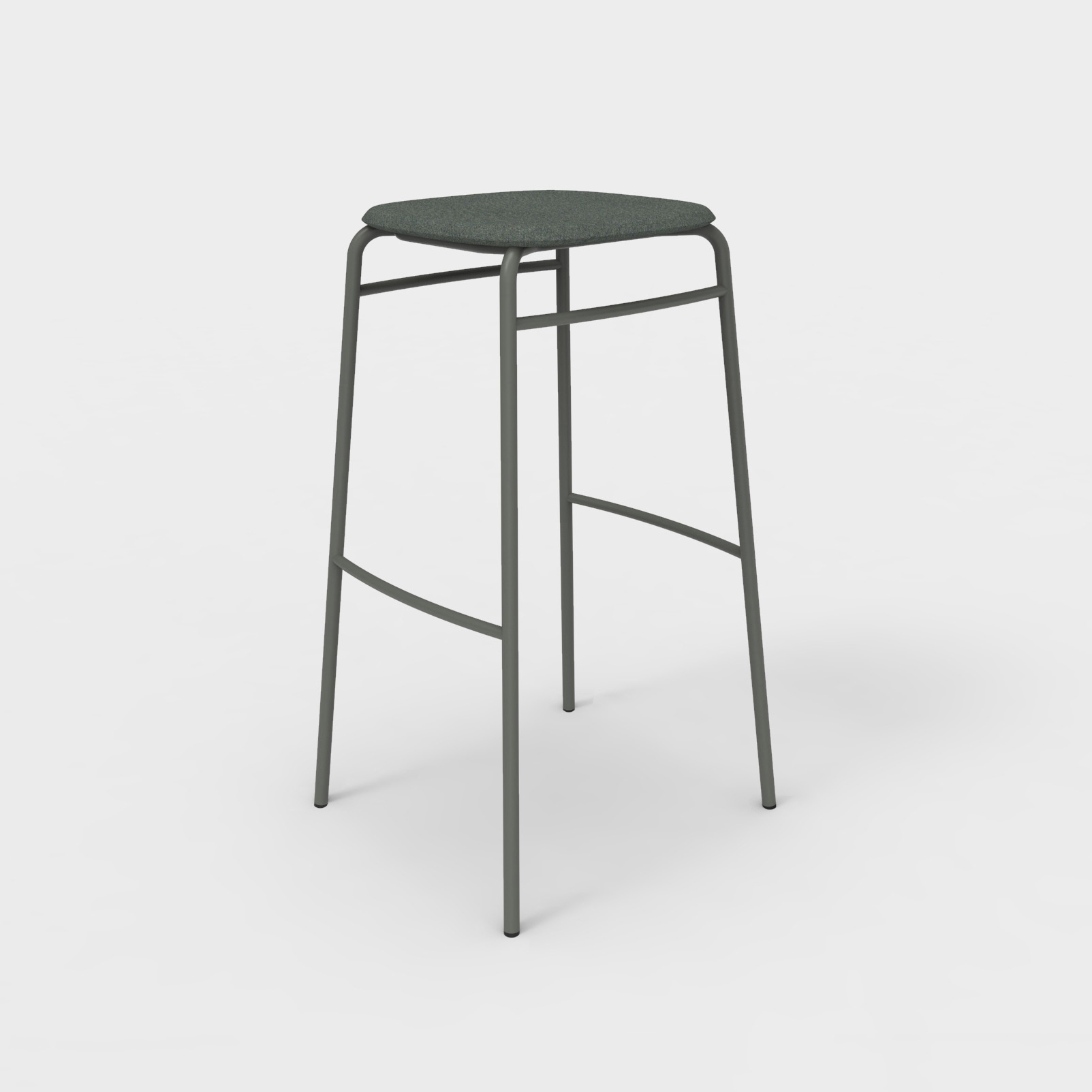 Twist PET Felt Bar Stool Upholstered