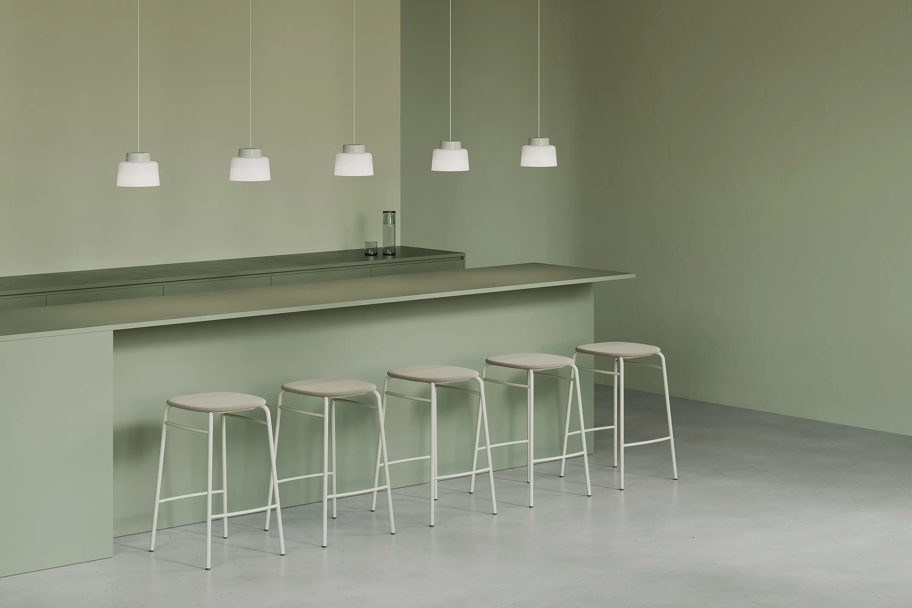 De Vorm - Split Straight Drum Pendant Lamp