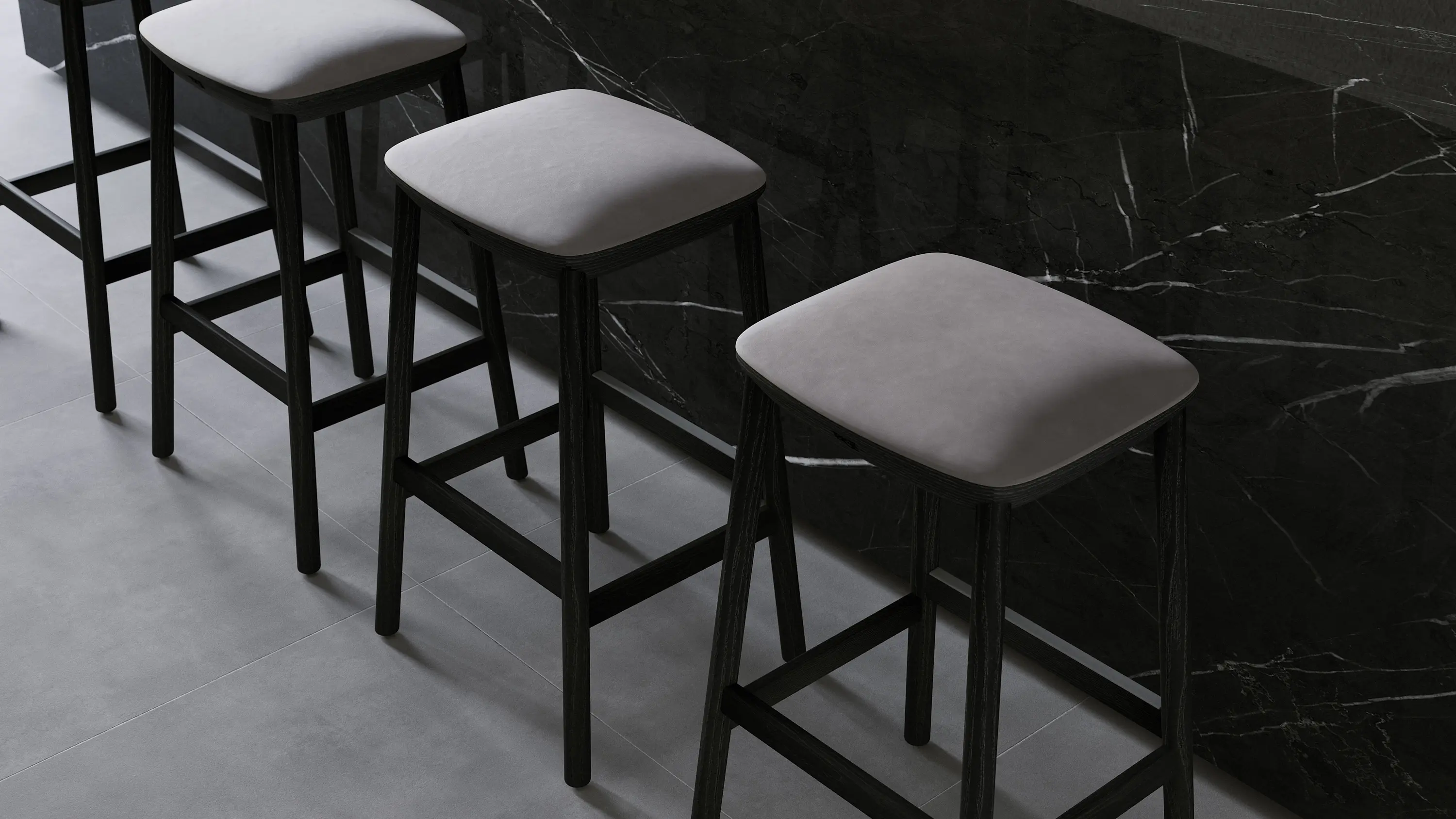B&T Design - Mika Bar - Upholstered Seat with Backrest
