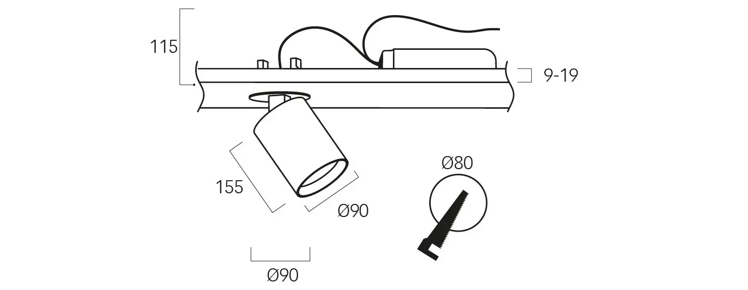 Lightnet - Midpoint E6 | Semi-Recessed