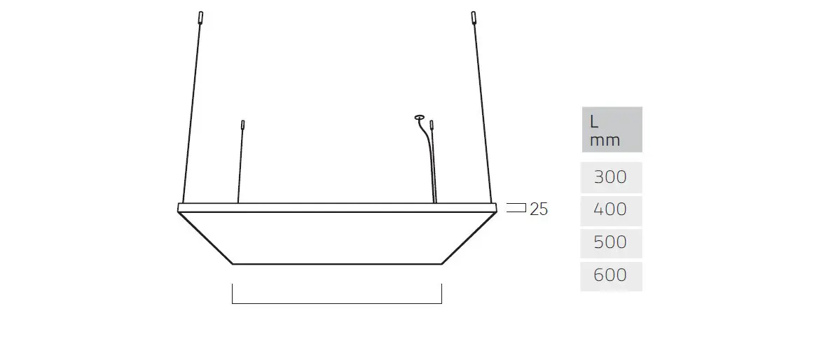 Lightnet - Cubic Evolution G6/P6 | Square Suspended