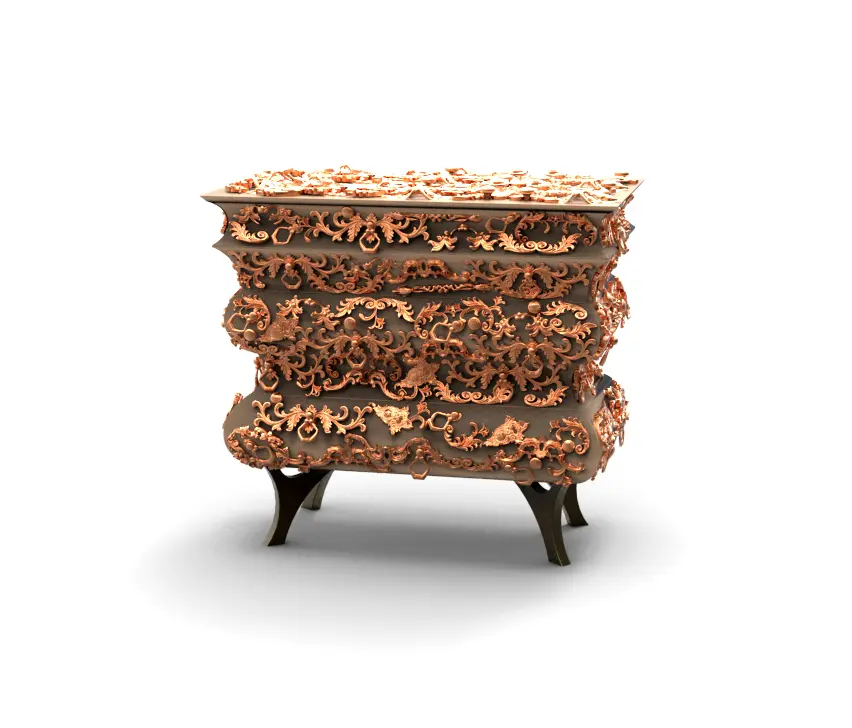 Boca do lobo - Crochet bedside table