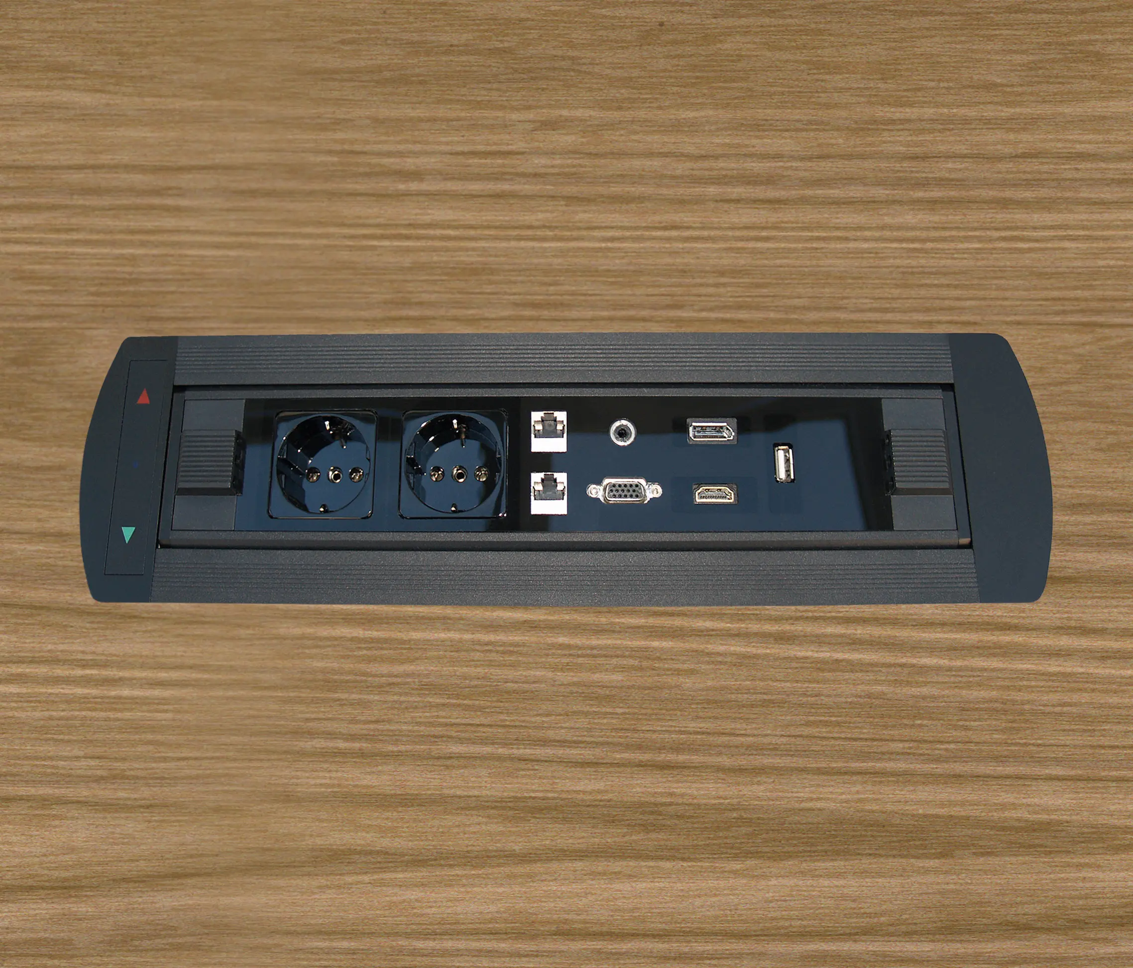 KOMTECH - Design Line desk connector panel