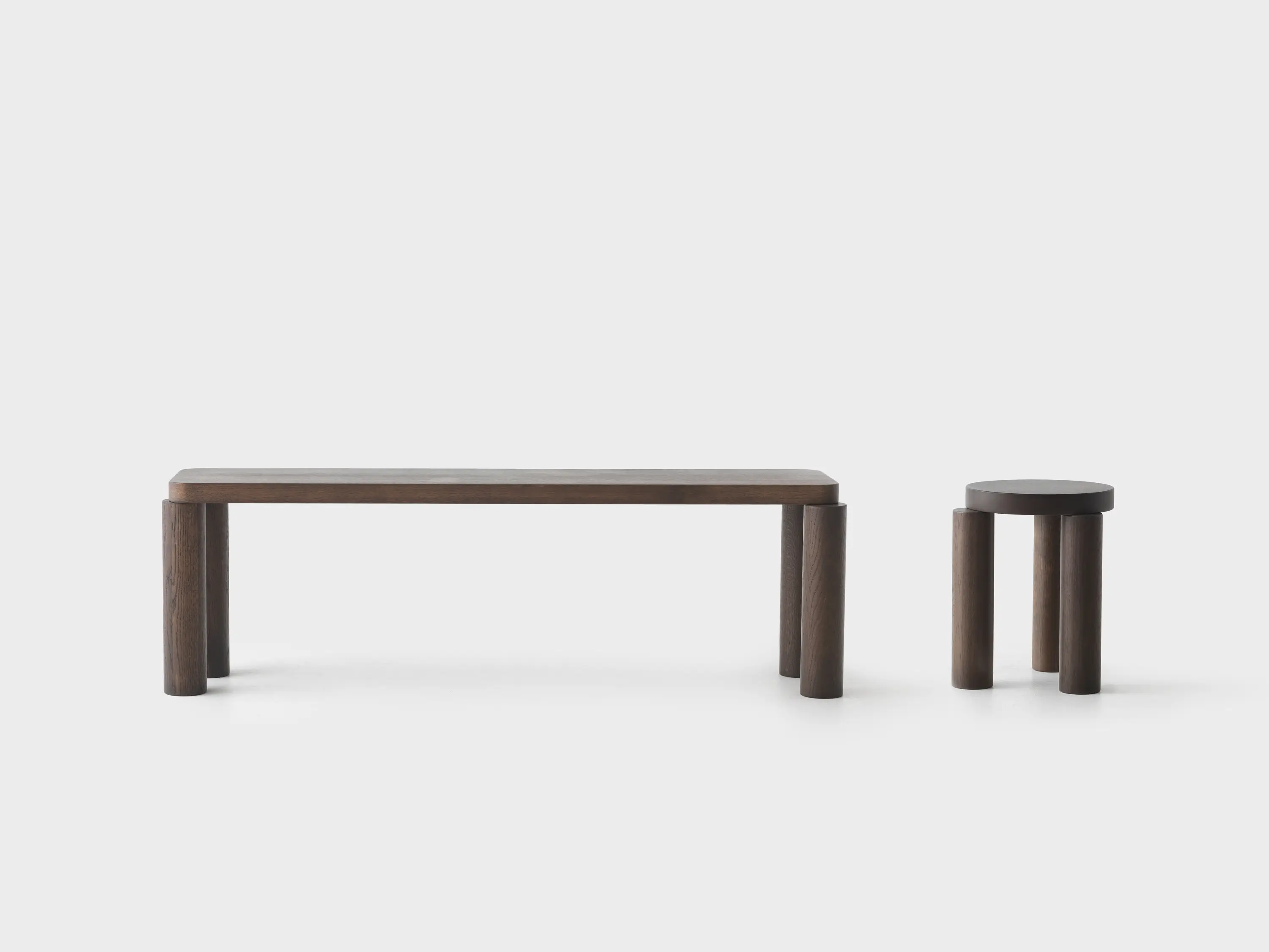 Resident - Offset Stool - Natural