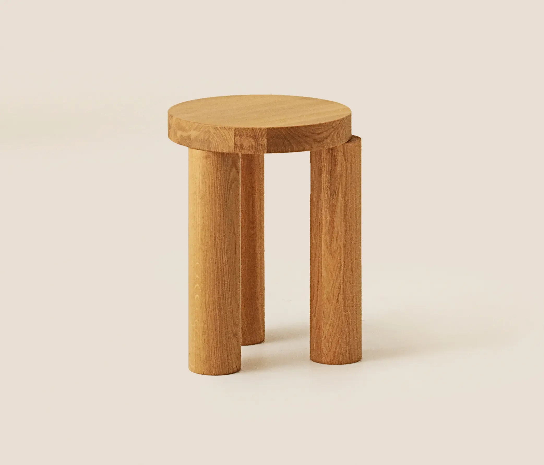 Resident - Offset Stool - Natural