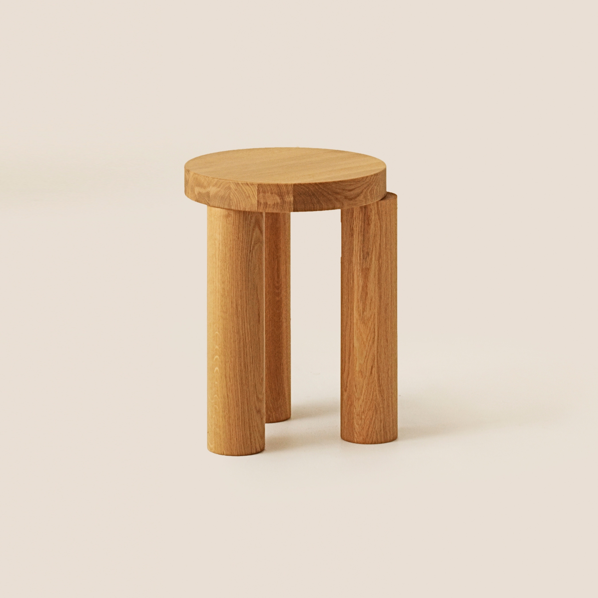 Offset Stool - Natural