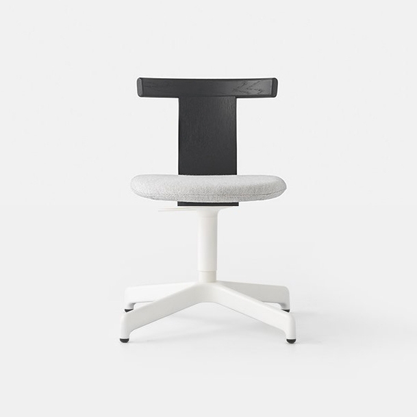 Produkt Jiro Swivel Chair Black - White Base - Upholstered des Herstellers Resident anzeigen