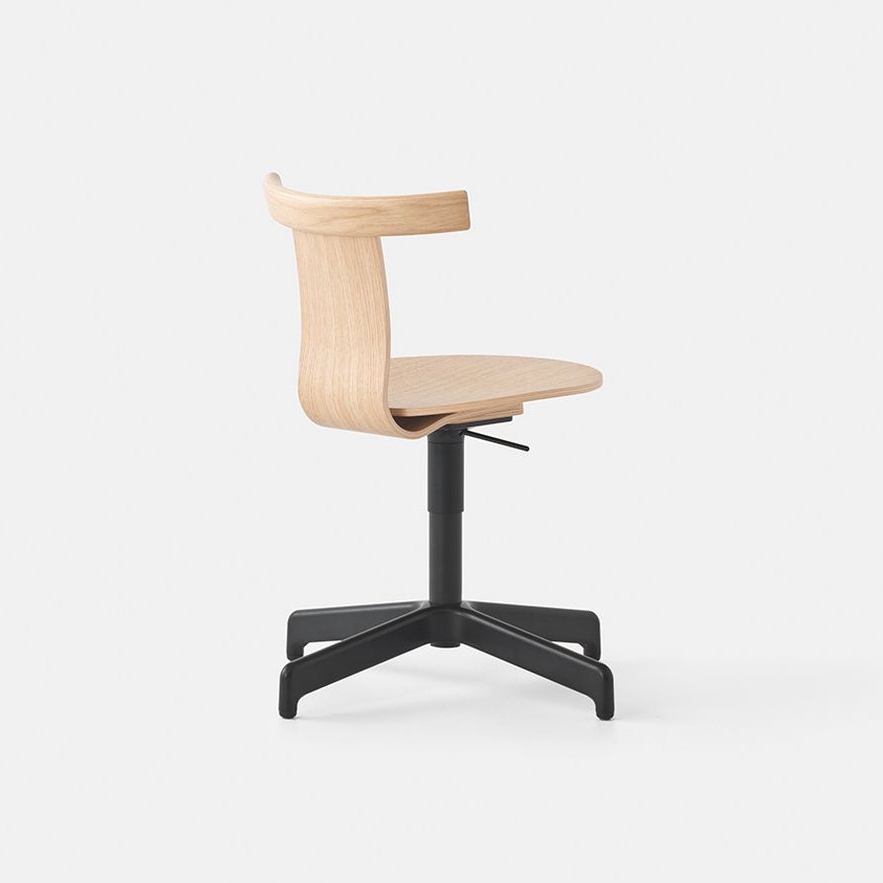 Jiro Swivel Chair Natural - Black Base