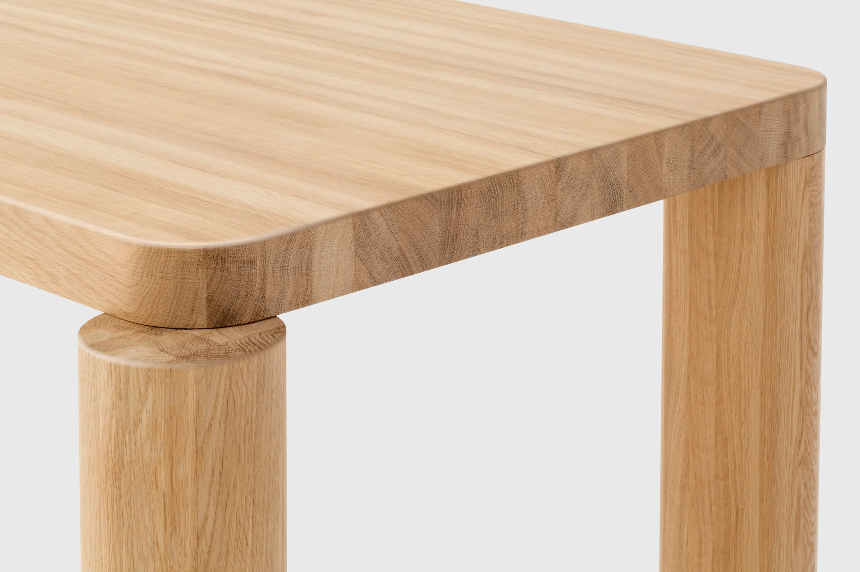Resident - Offset Dining Table - Natural