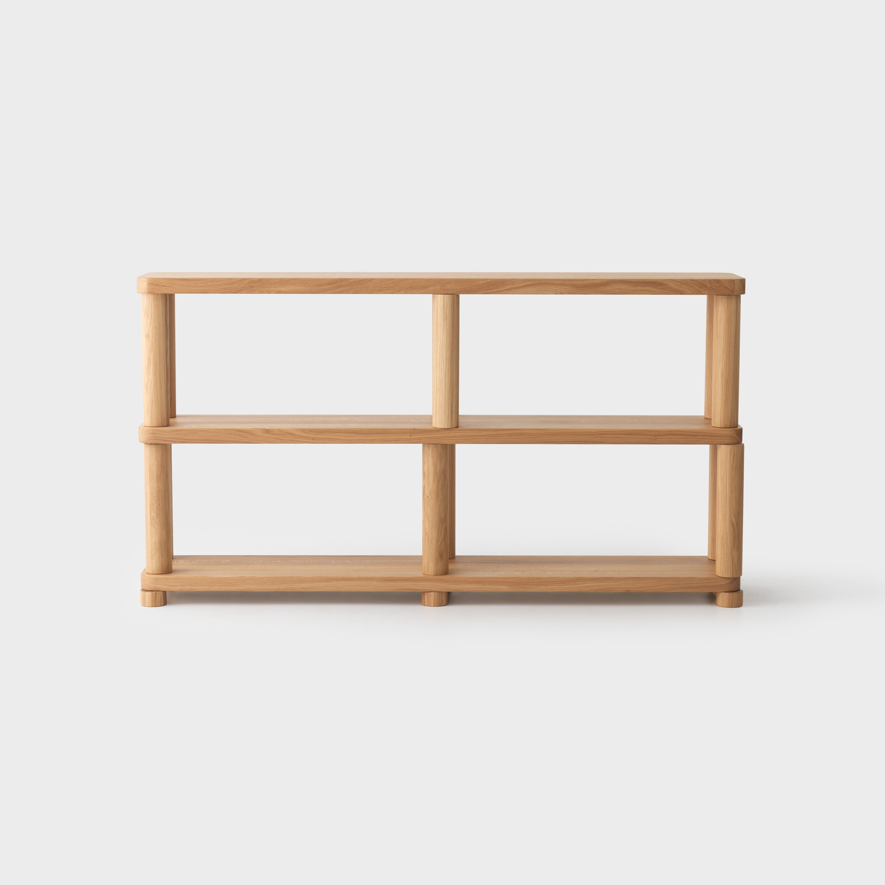 Offset Shelf Large Natural - 2 Tier