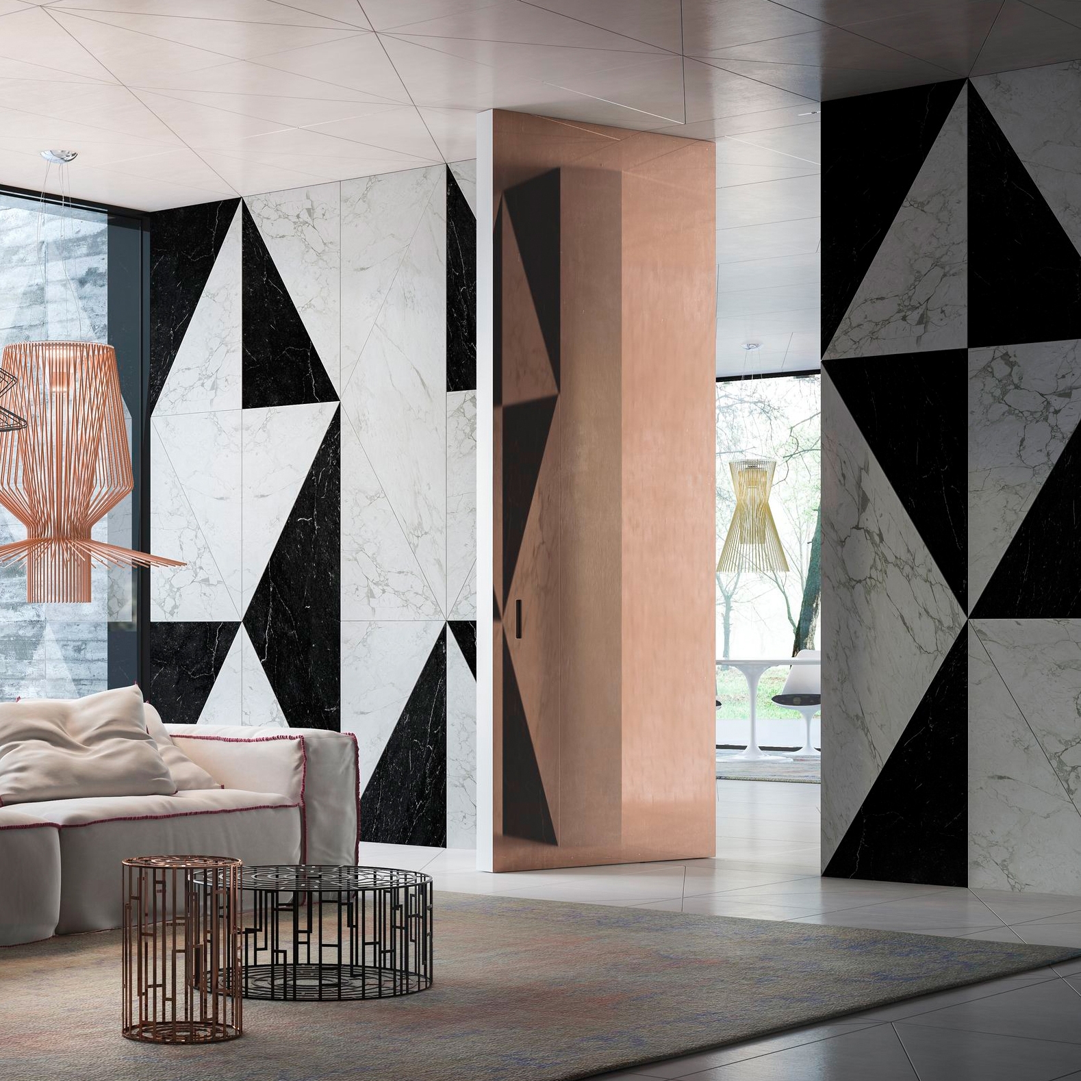 Display product Brezza | Filo 10 Vertical Pivot Door from manufacturer Linvisibile