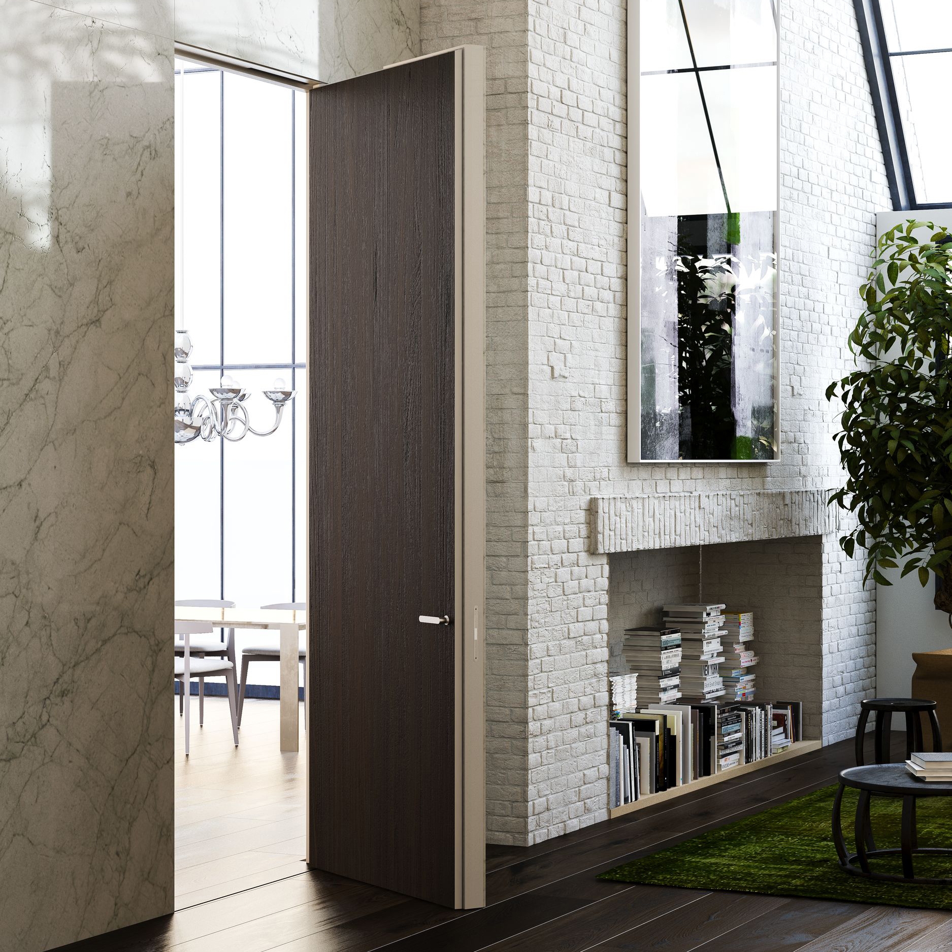 Mostra il prodotto Alba | Porta Battente Filo 10 del produttore Linvisibile