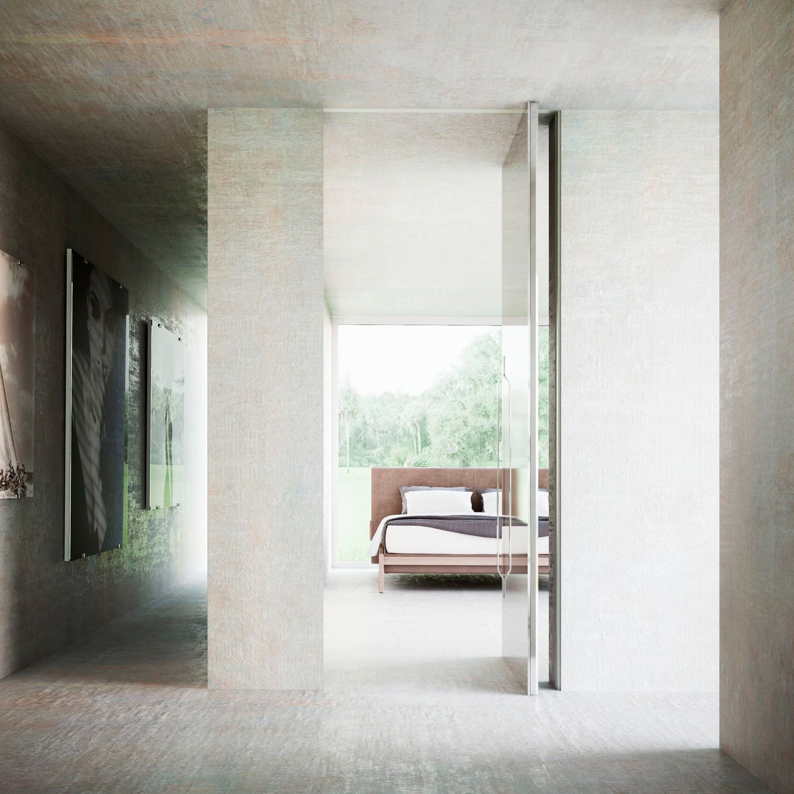 Display product Brezza | Vertical Pivot Door from manufacturer Linvisibile