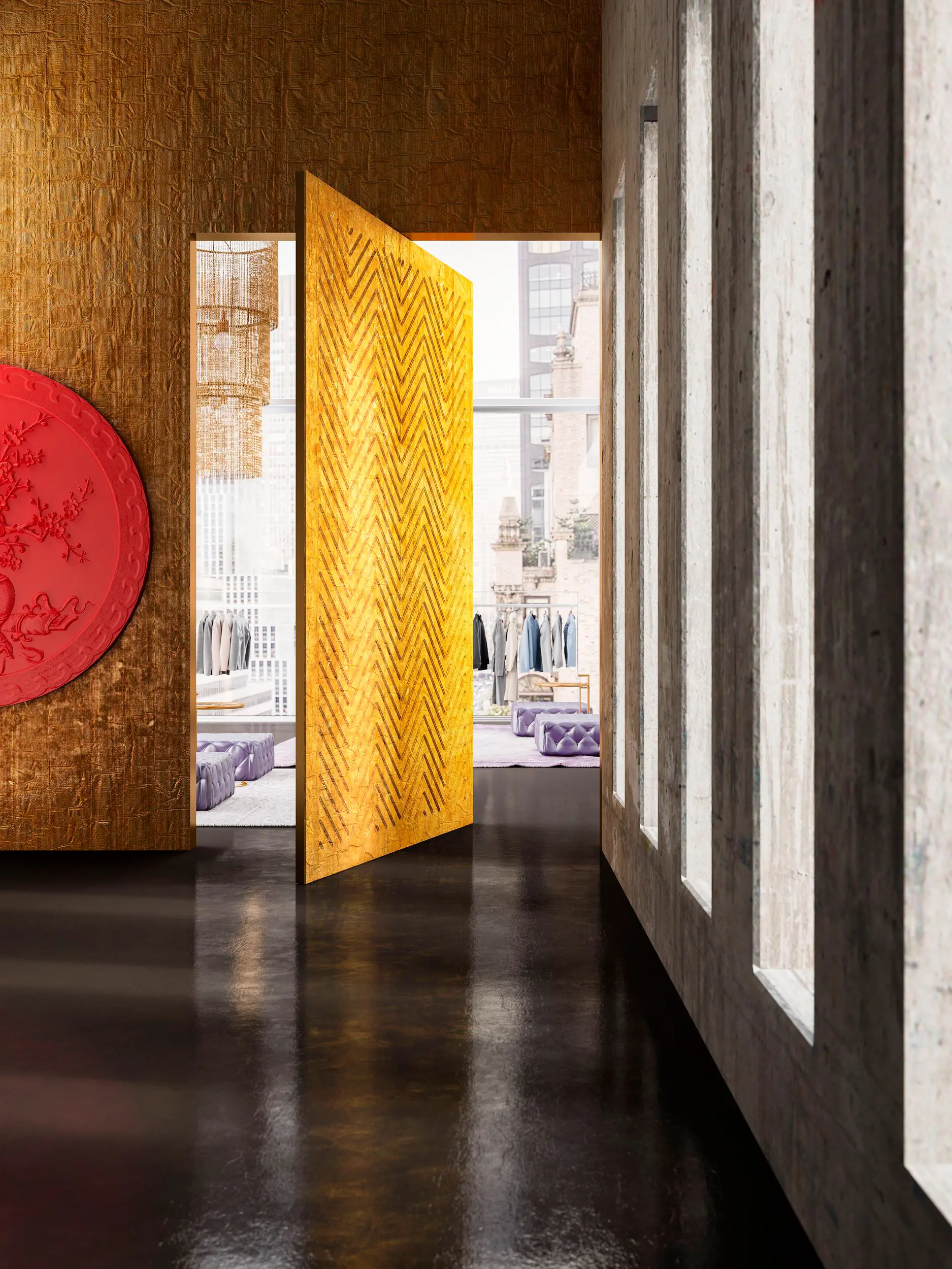 Linvisibile - Brezza | Vertical Pivot Door