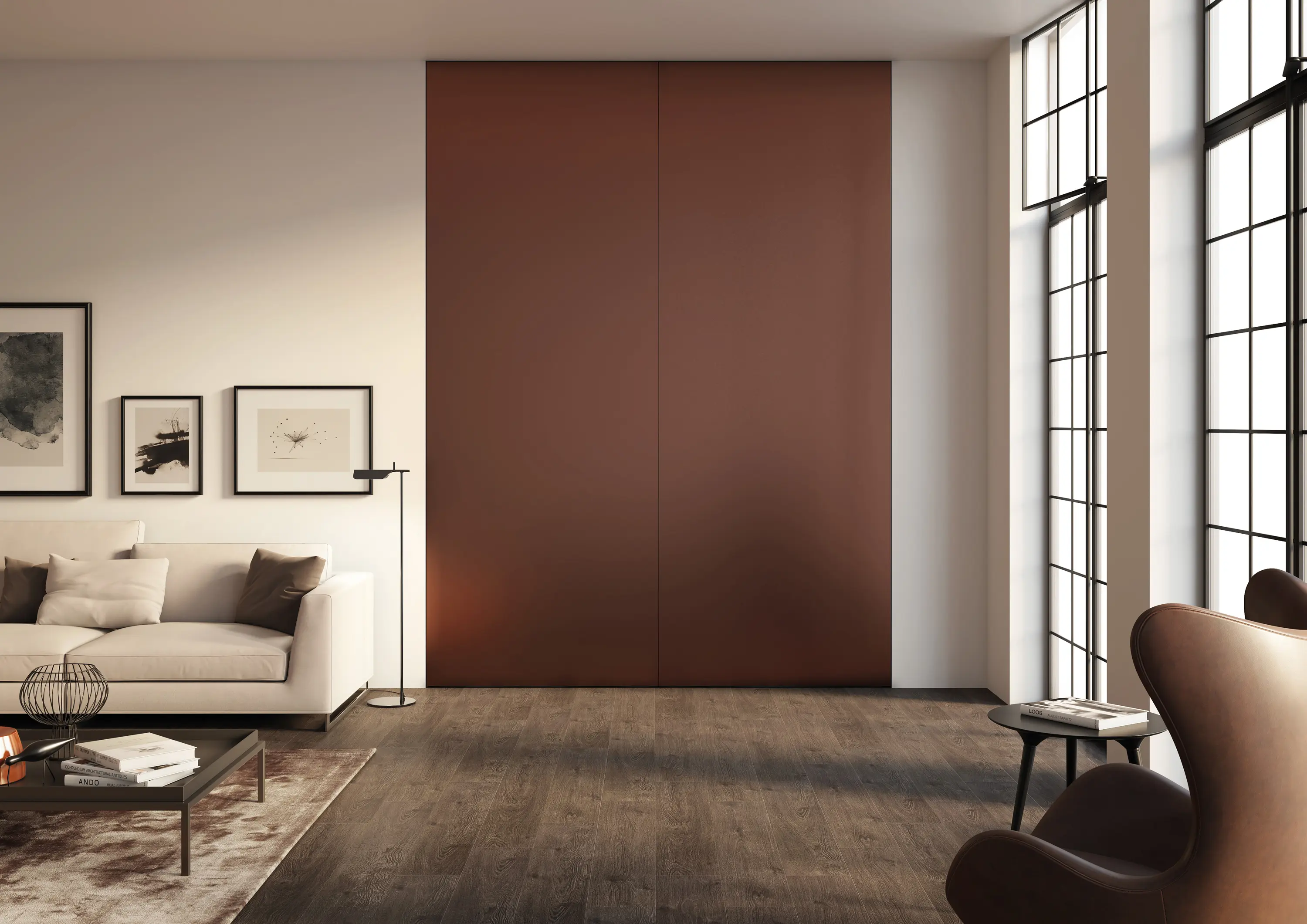 Linvisibile - Brezza | Filo 10 Vertical Pivot door