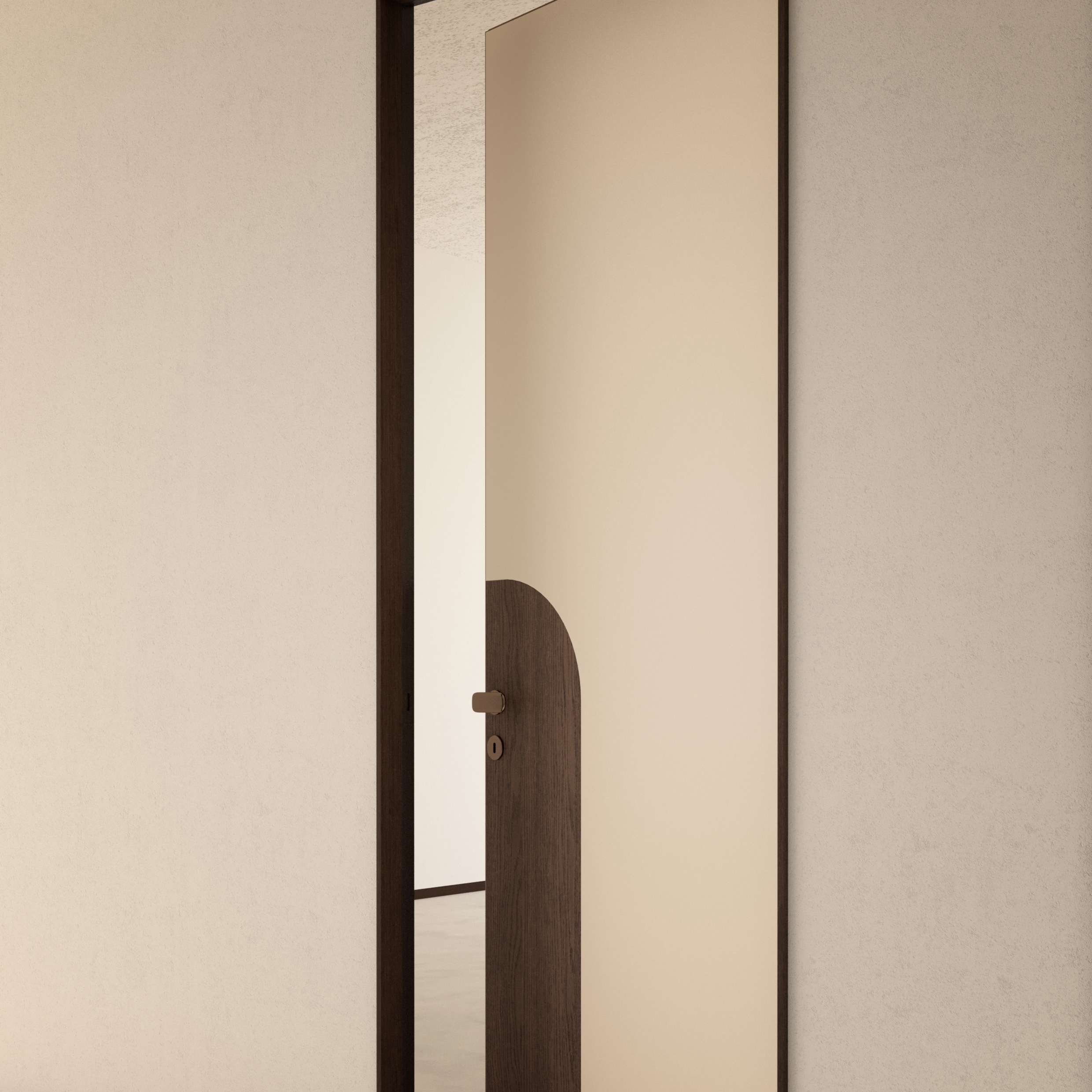 Display product Alba | Infinito Hinged Door | Designed by Fabio Fantolino from manufacturer Linvisibile