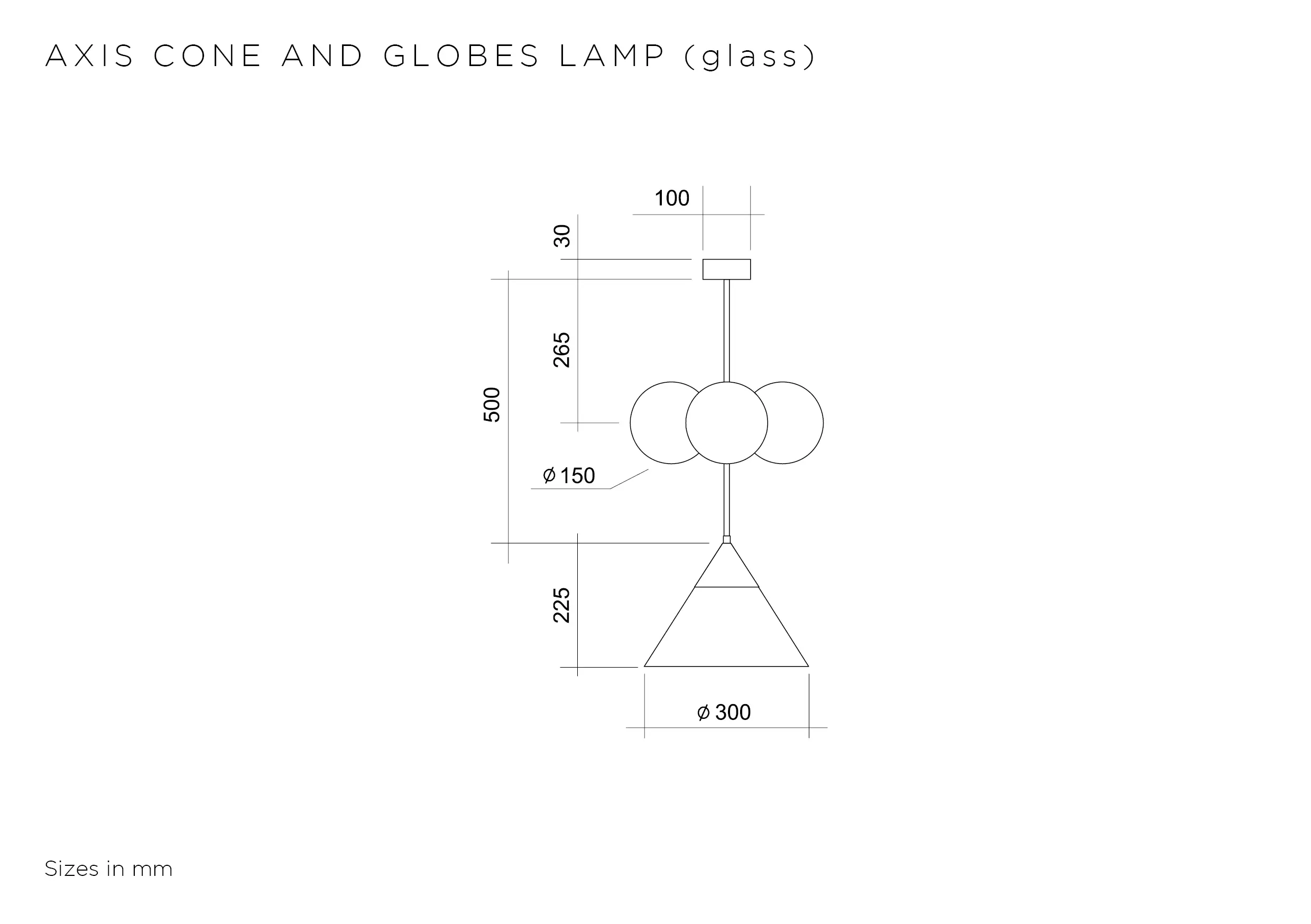 Atelier Areti - Axis cone and globes - glass
