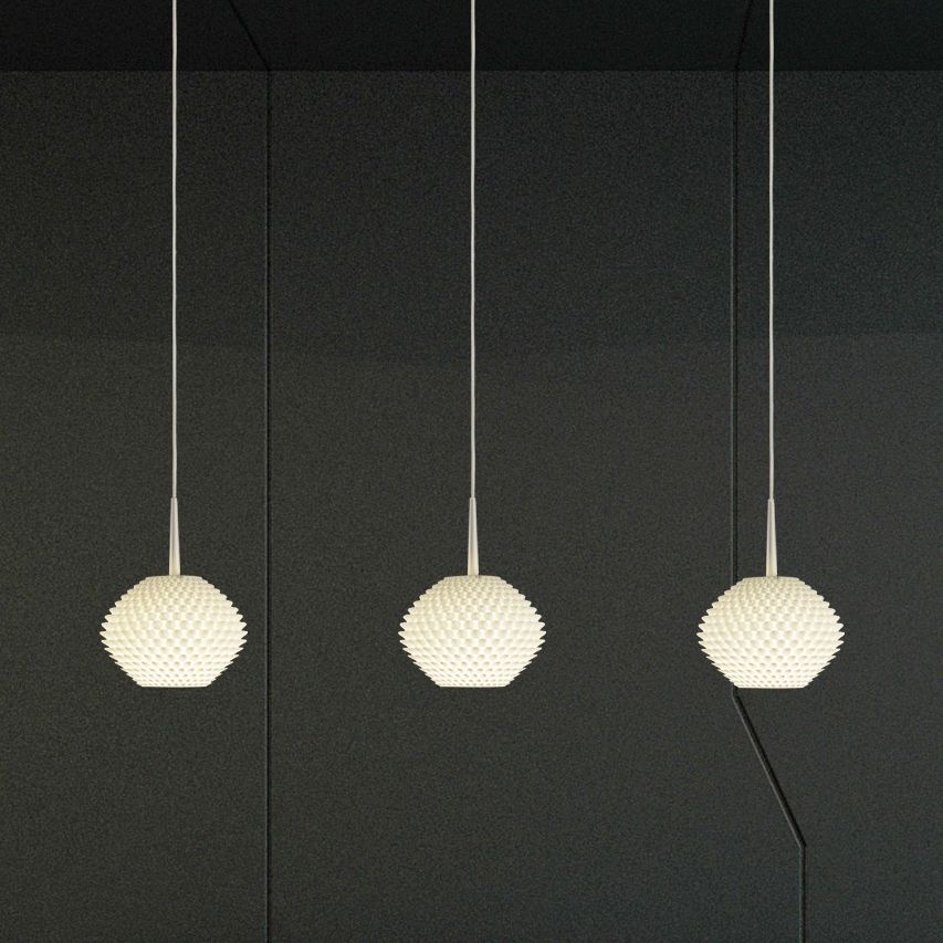 Display product Casablanca Andao Triple Pendant from manufacturer millelumen