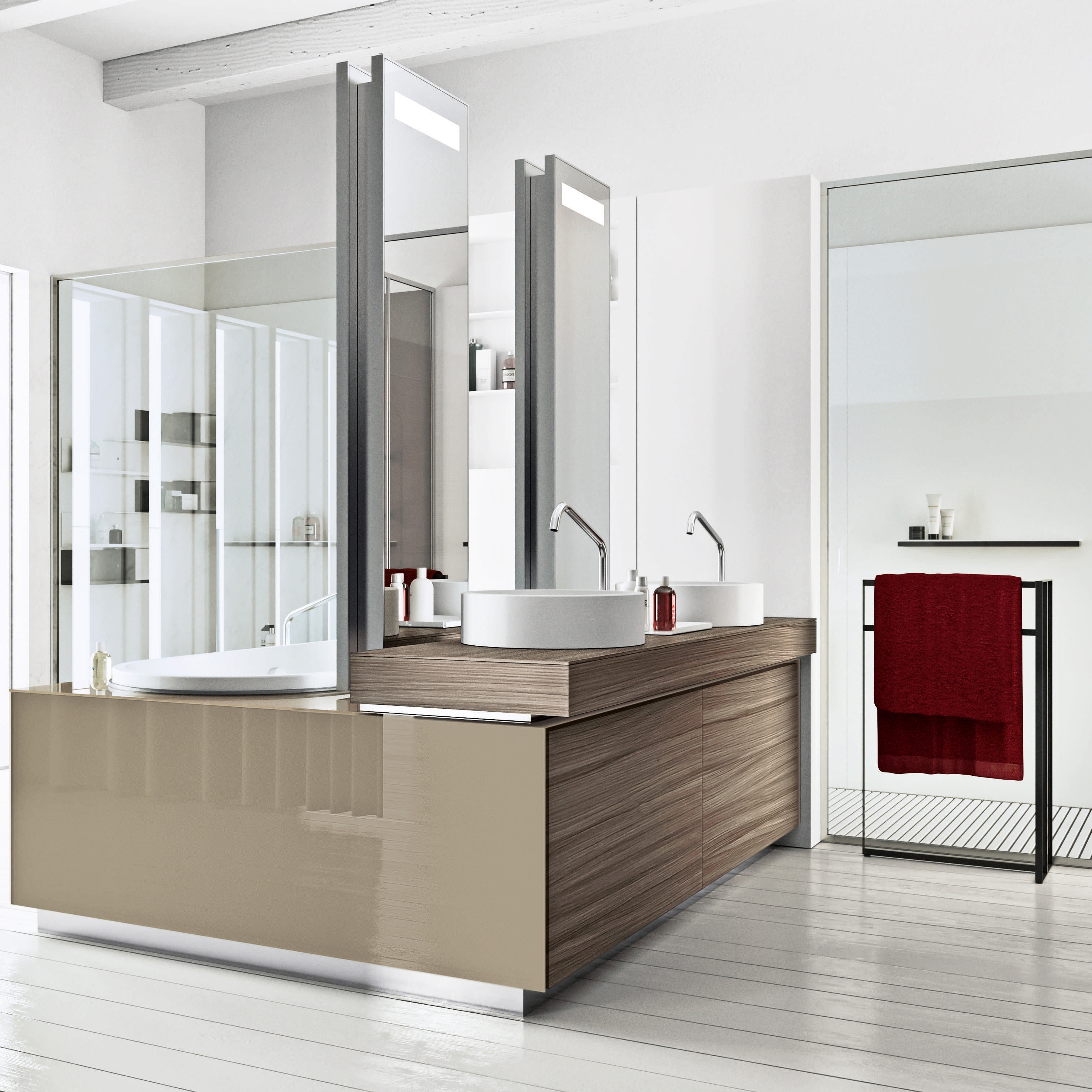 Bathtub - Washbasin - Shower System