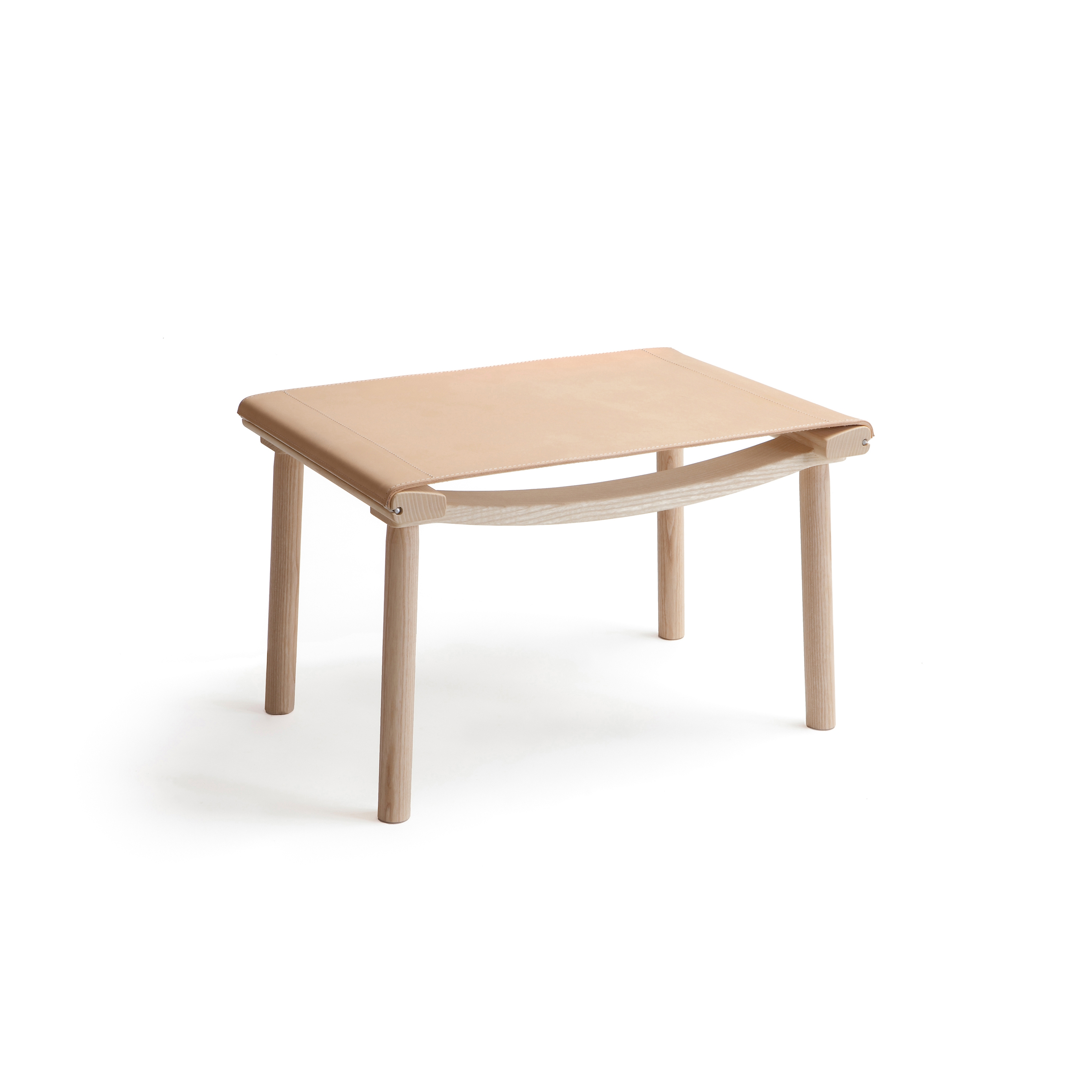 12 Designs For Nature | December Ottoman, ash-nude leather