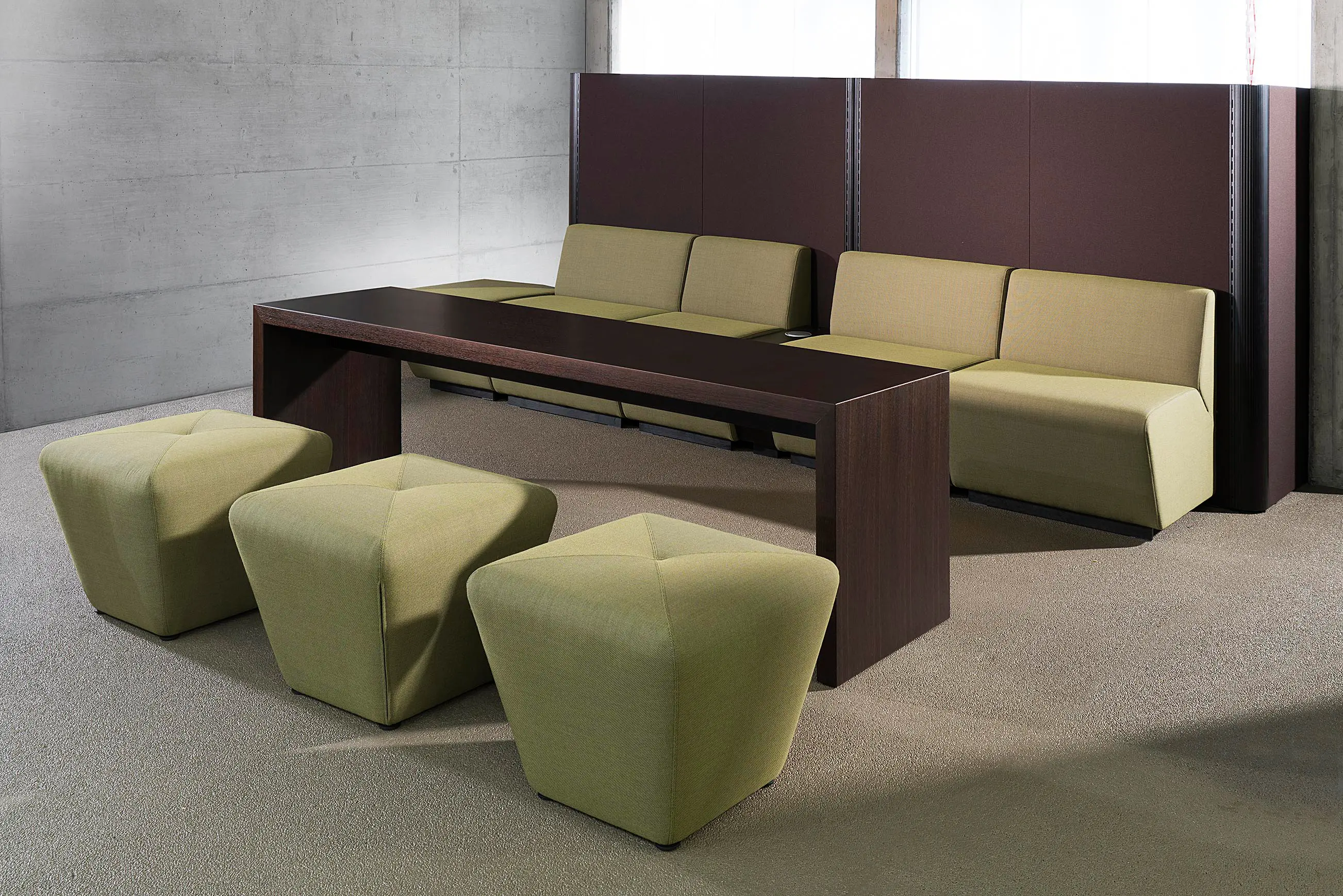 Sitag - Sitag MCS room dividing partition system | seating modules