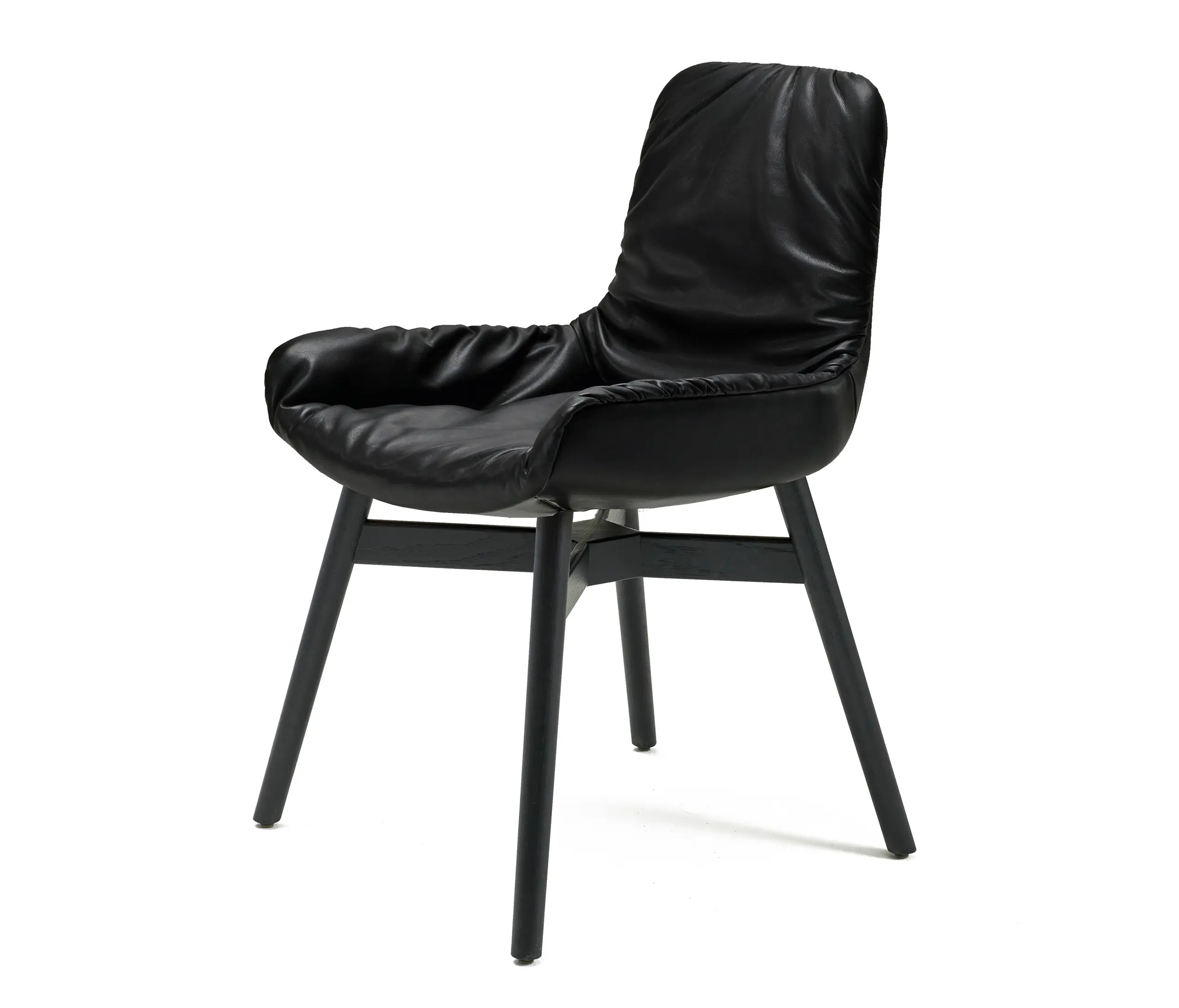 FREIFRAU MANUFAKTUR - Leya | Armchair Low with wooden frame with cross