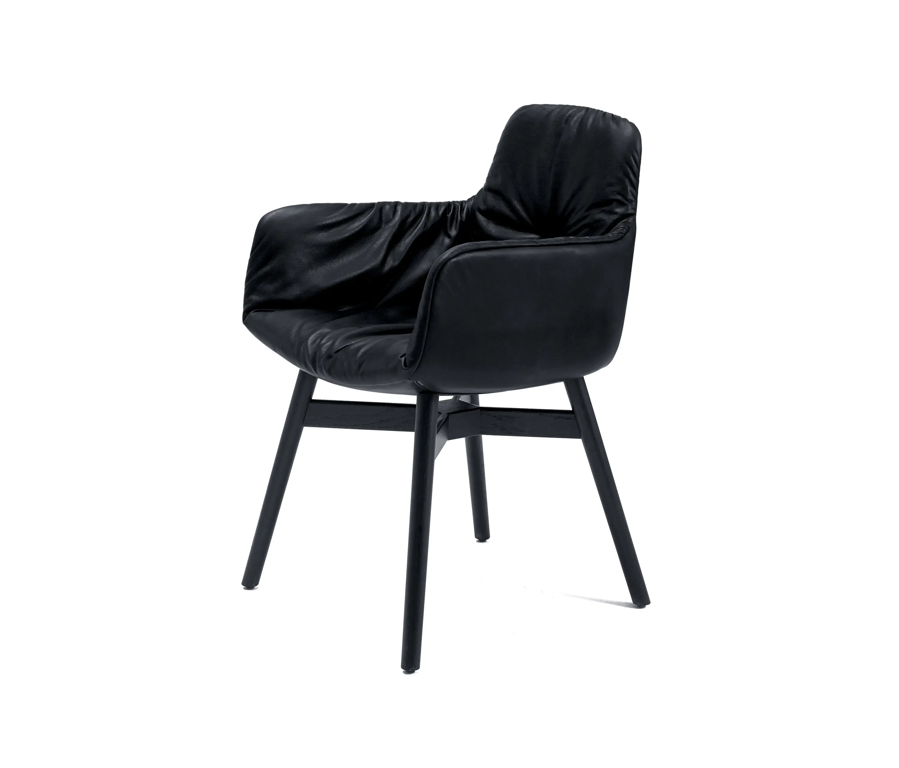 FREIFRAU MANUFAKTUR - Leya | Armchair High with wooden frame with cross