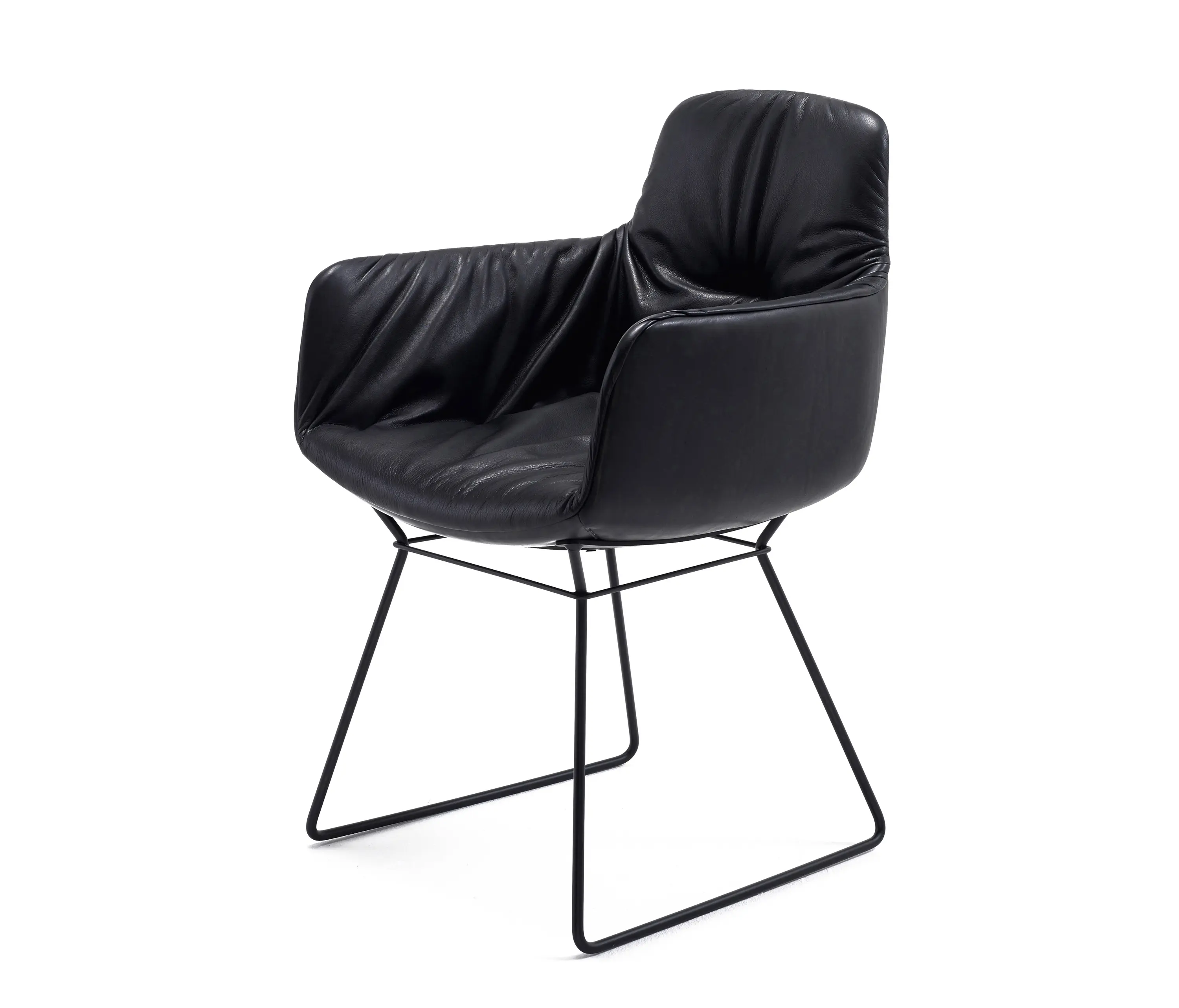 FREIFRAU MANUFAKTUR - Leya | Armchair High with skid frame