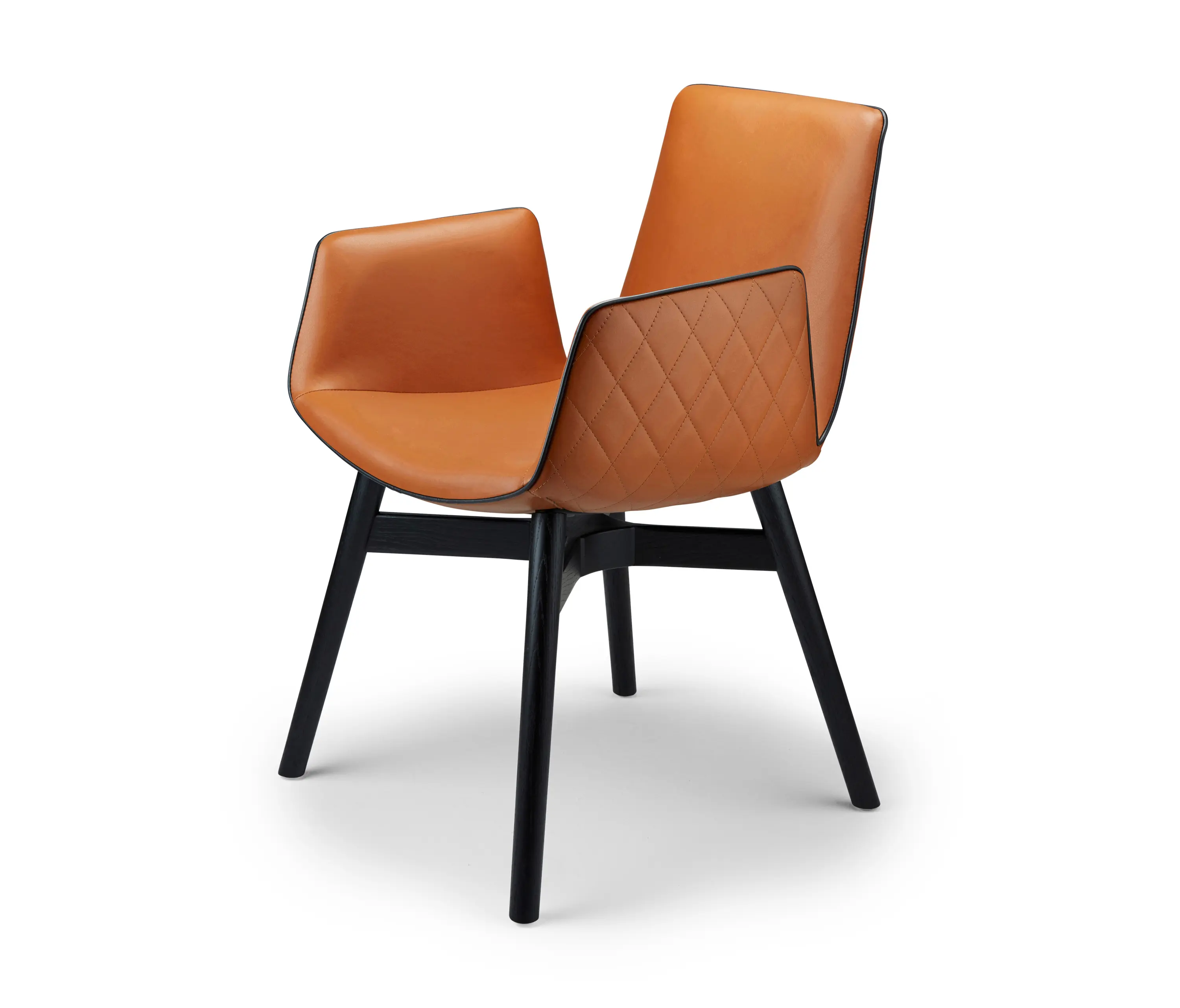FREIFRAU MANUFAKTUR - Amelie | Armchair High with wooden frame with cross