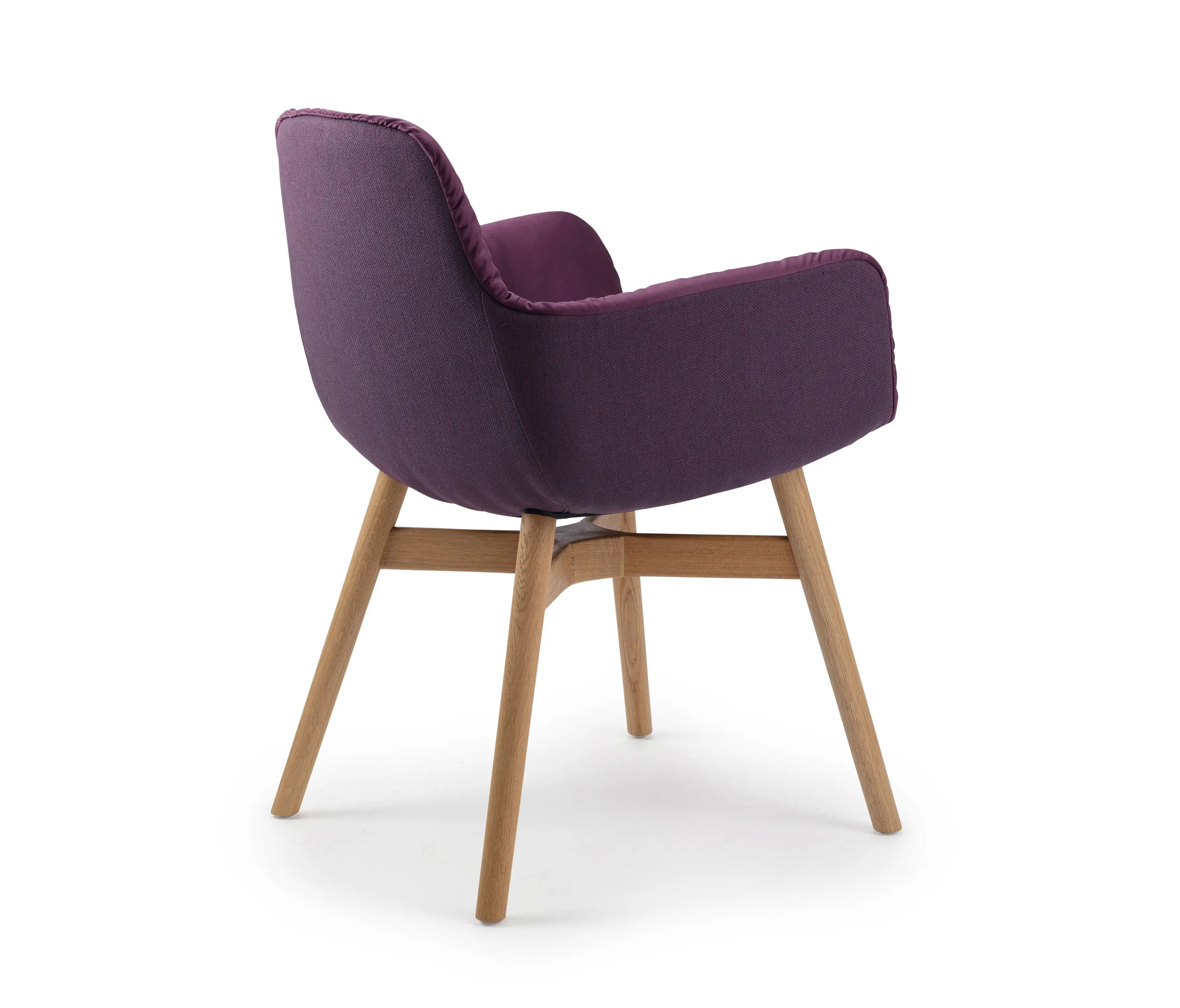 FREIFRAU MANUFAKTUR - Leya | Armchair High with wooden frame with cross