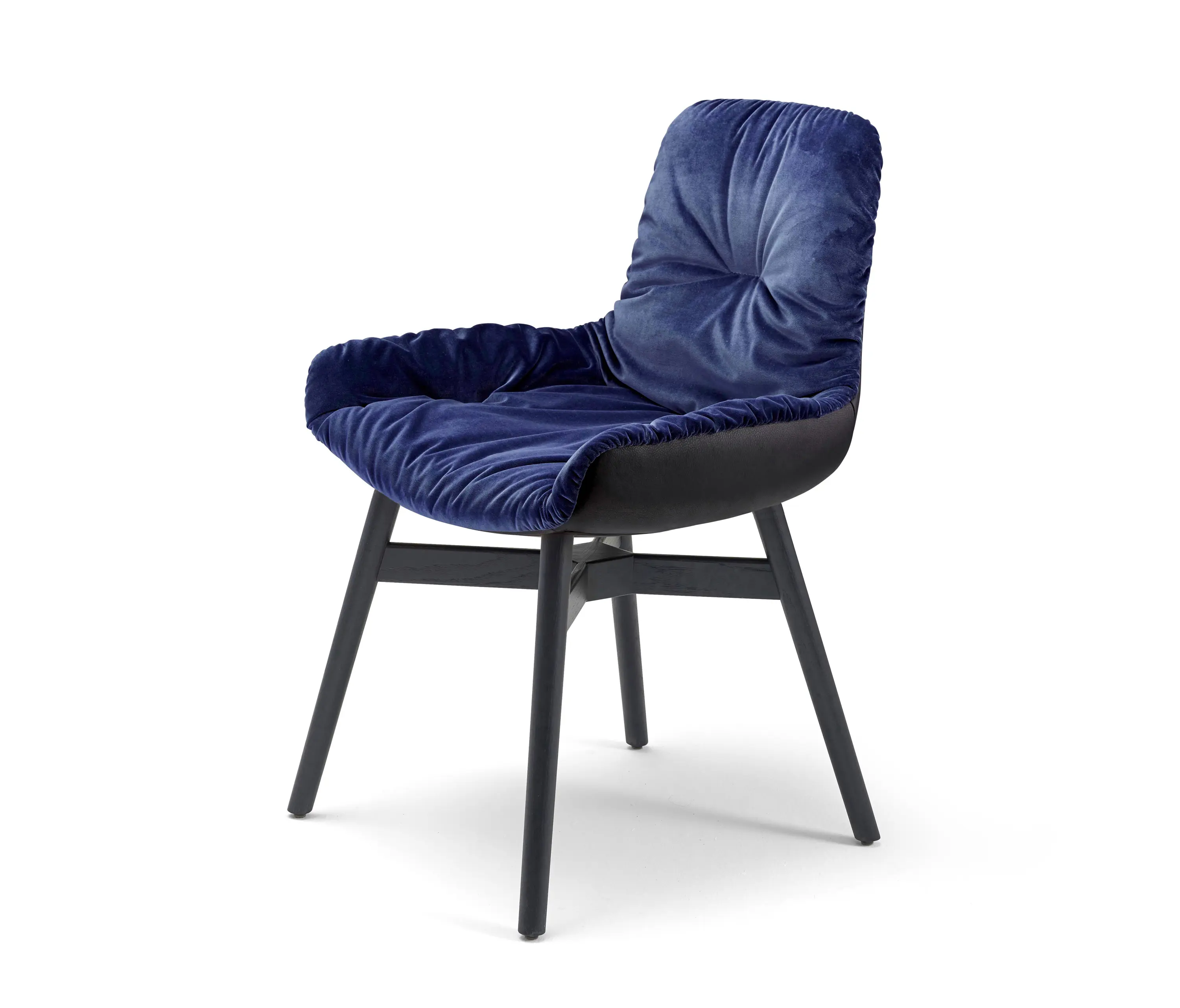 FREIFRAU MANUFAKTUR - Leya | Armchair Low with wooden frame with cross