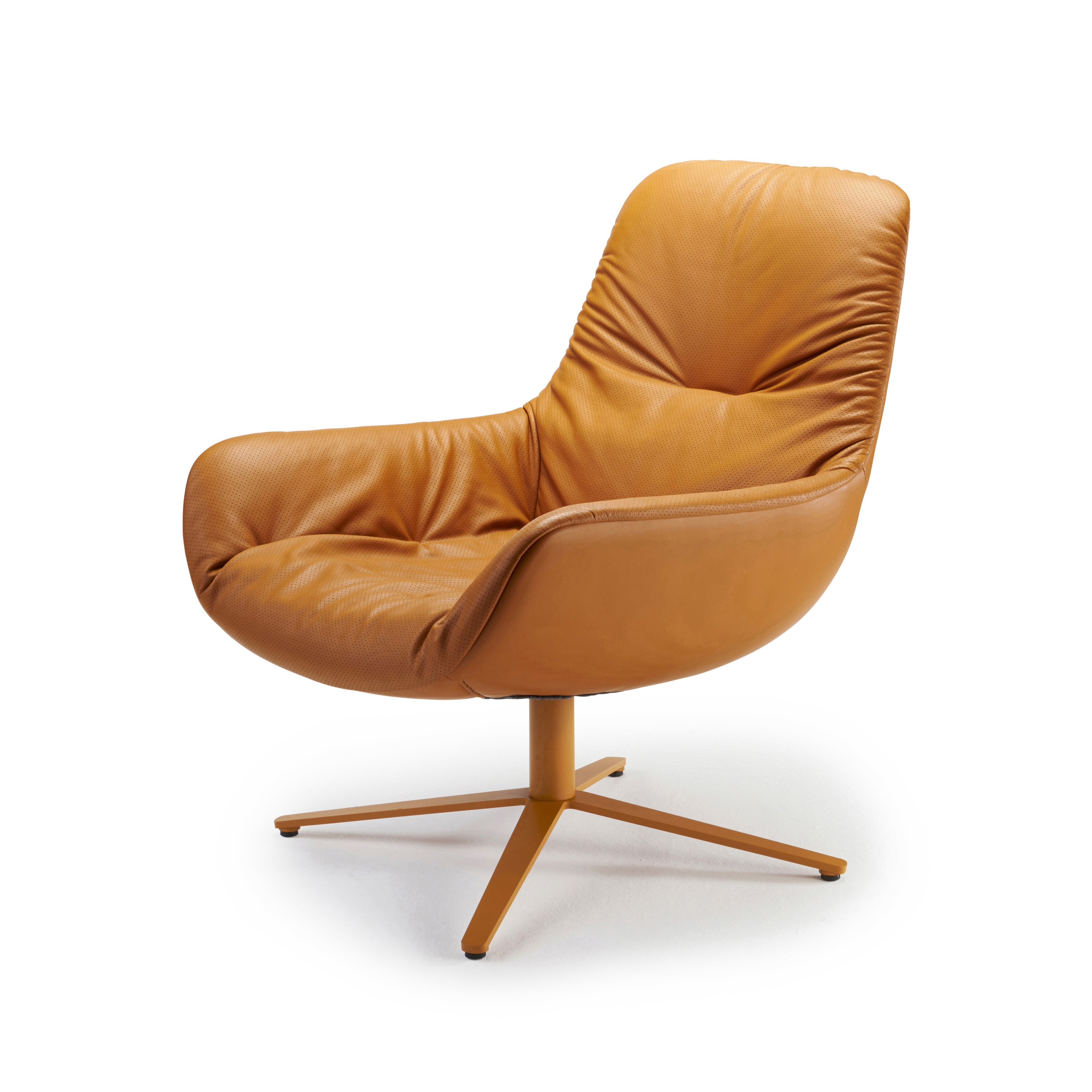 Display product Leya | Lounge Chair with x-base frame from manufacturer FREIFRAU MANUFAKTUR