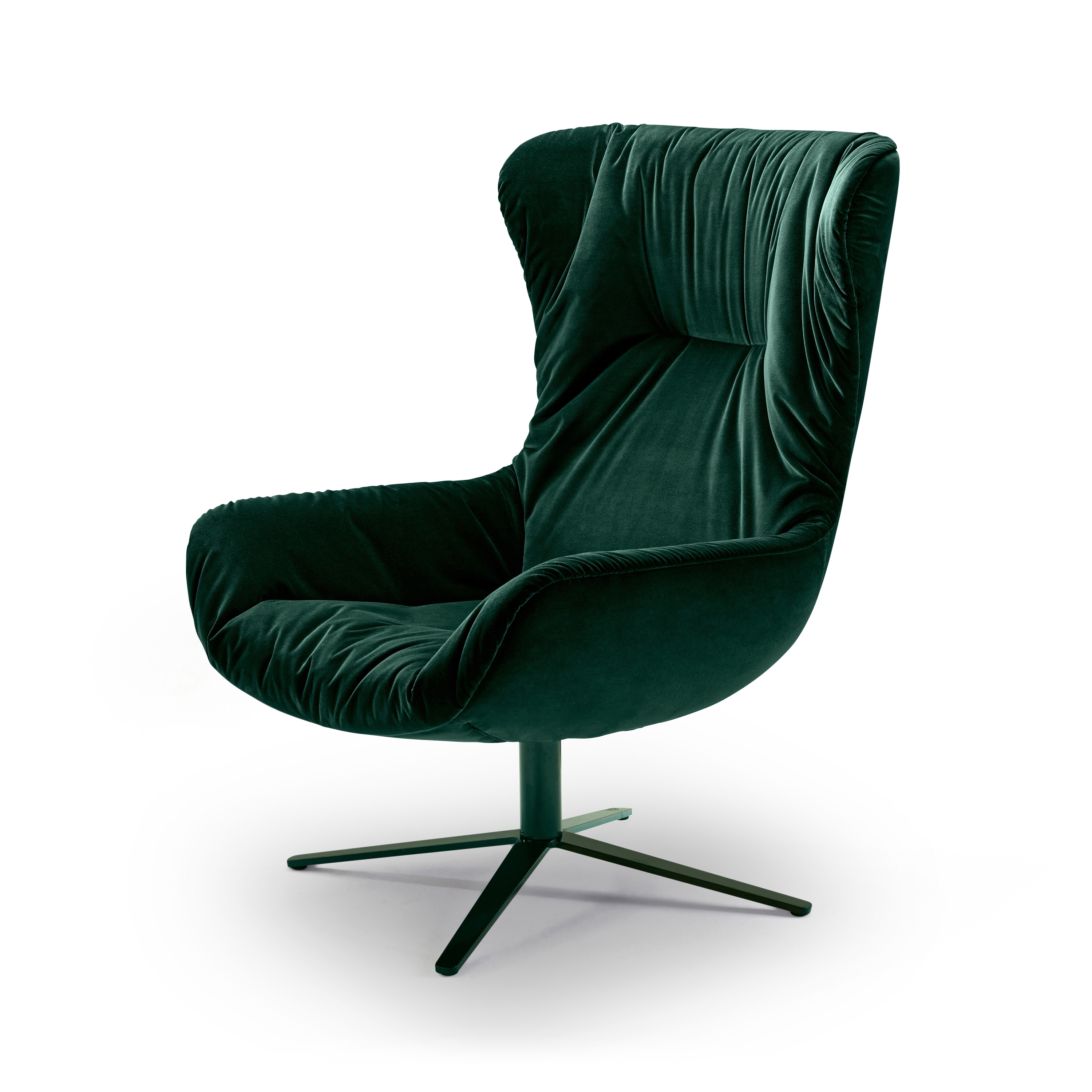 Leya | Wingback Chair with x-base frame
