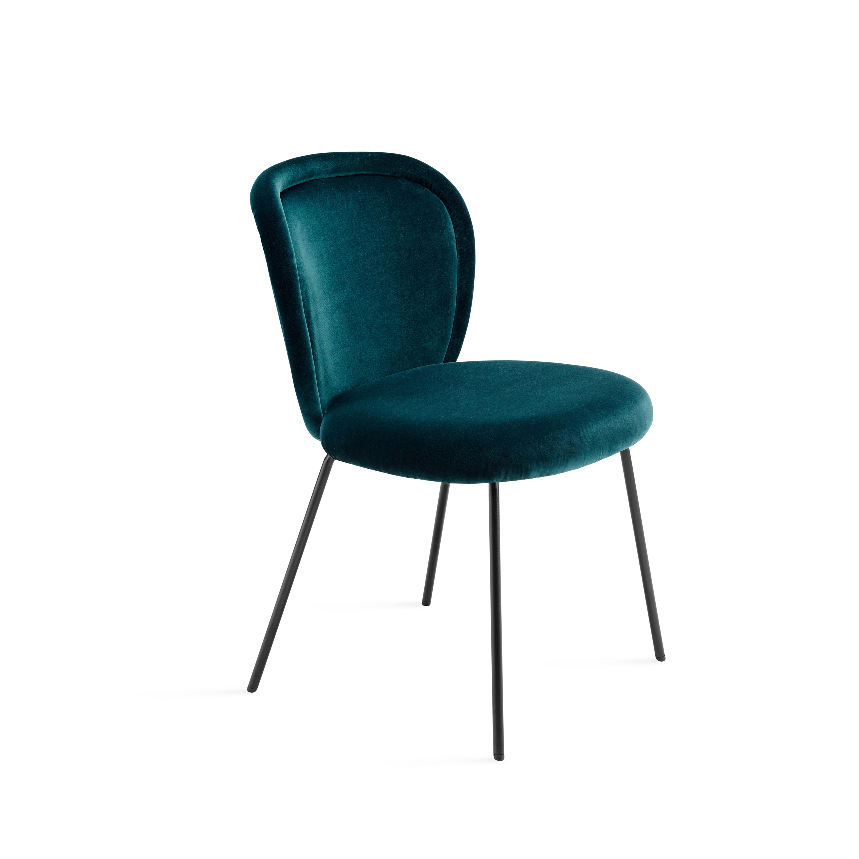 Ona | Side Chair with 4-legs steel frame