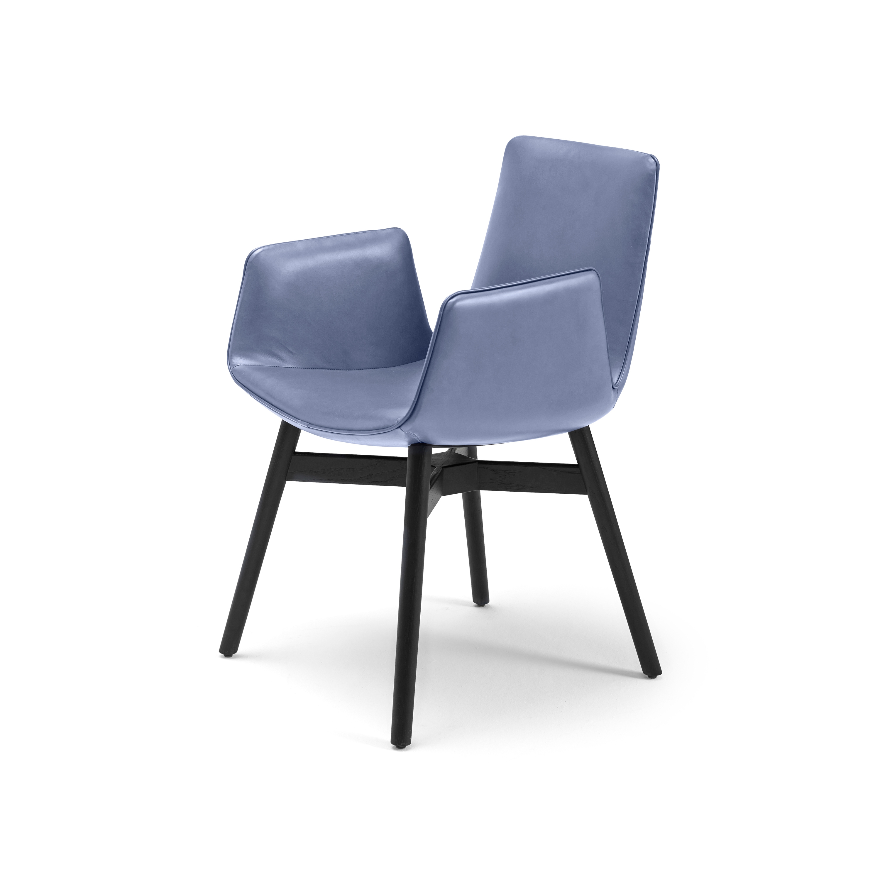 Display product Amelie | Armchair High with wooden frame with cross from manufacturer FREIFRAU MANUFAKTUR