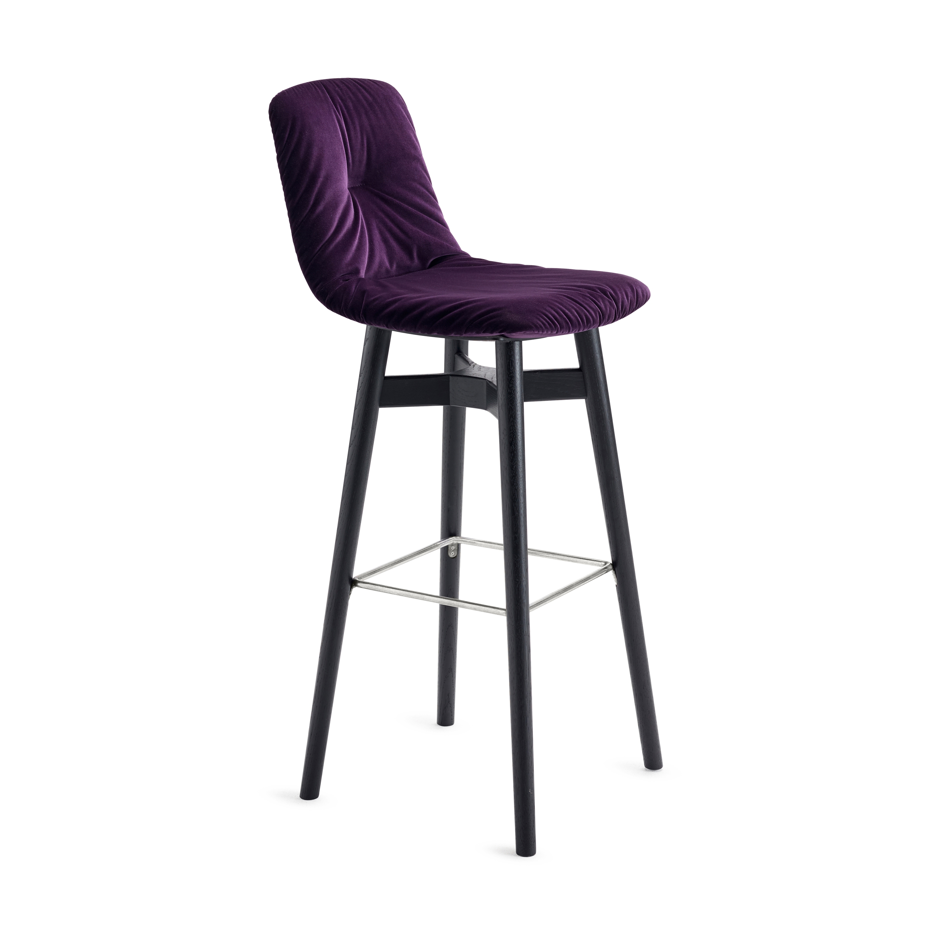 Leya | Barstool High with wooden frame