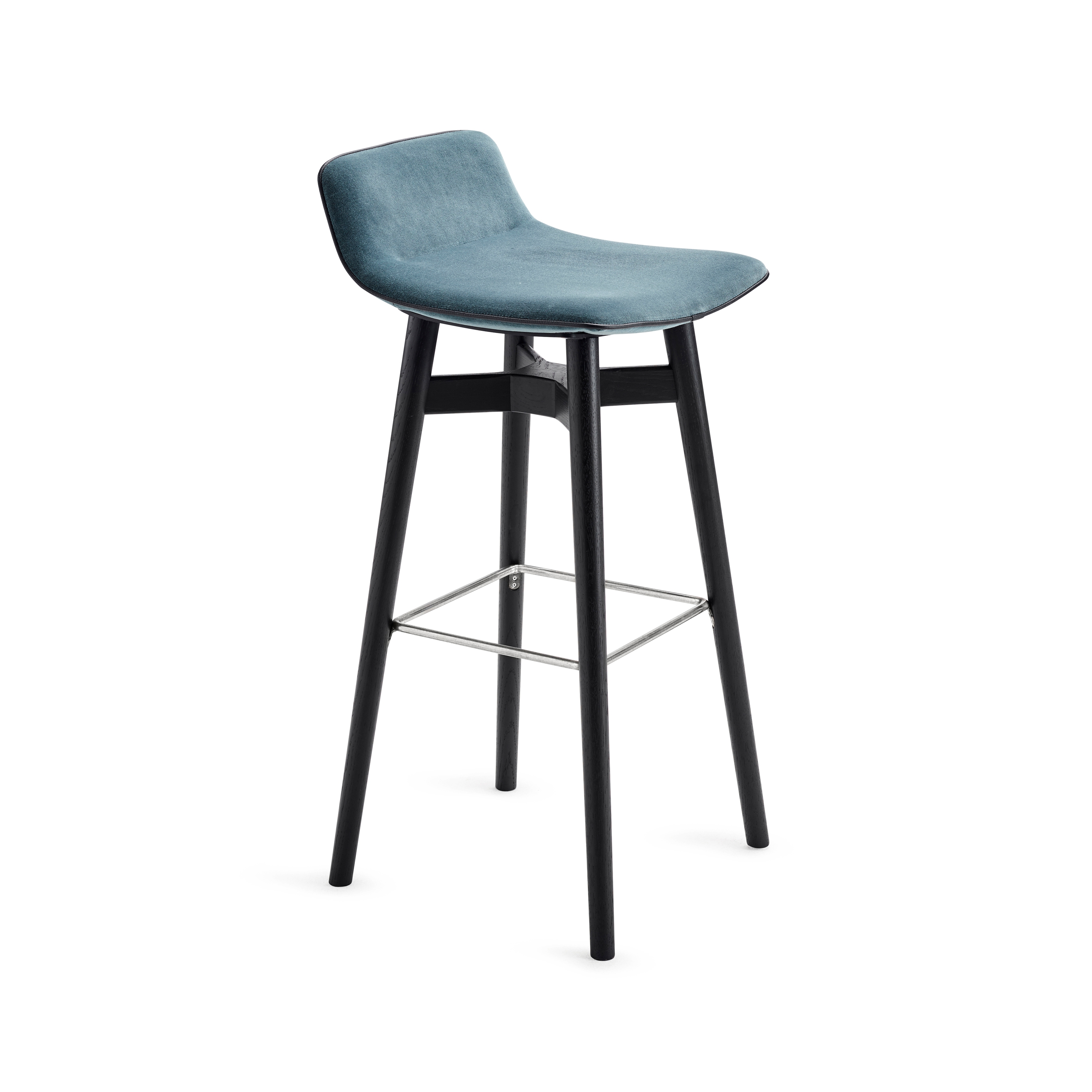 Display product Amelie | Barstool Low with wooden Frame from manufacturer FREIFRAU MANUFAKTUR