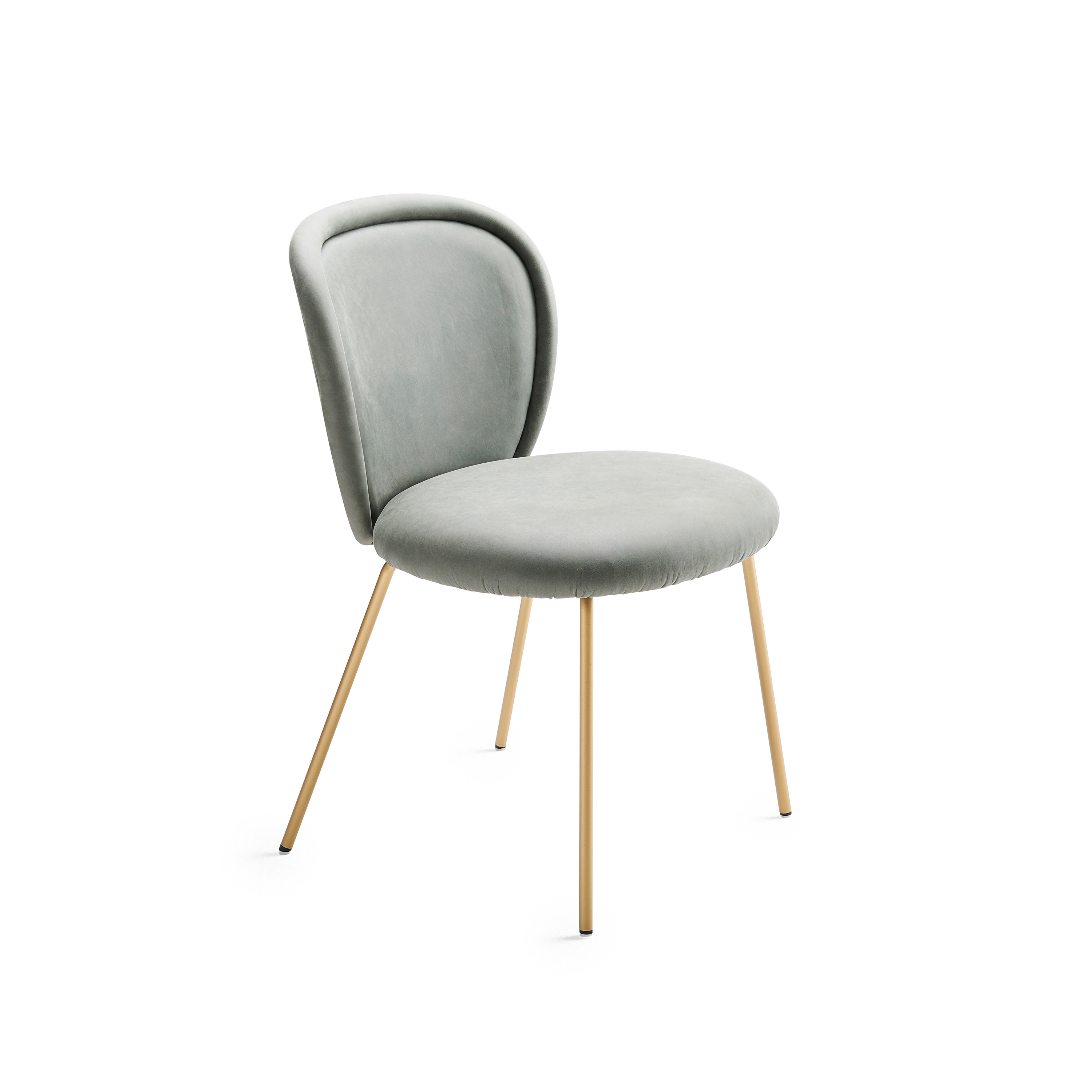 Ona | Side Chair with 4-legs steel frame