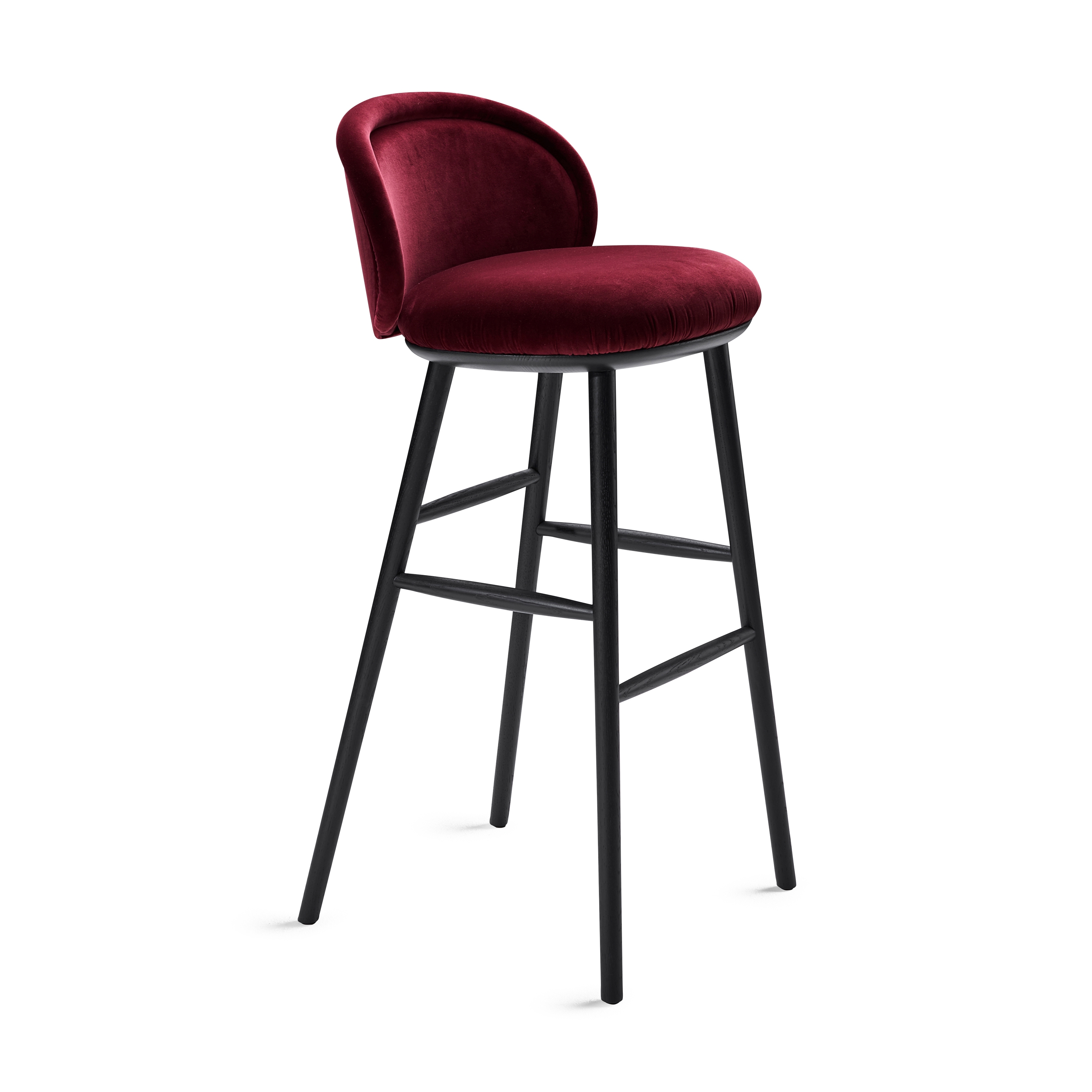 Display product Ona | Barstool with wooden frame from manufacturer FREIFRAU MANUFAKTUR