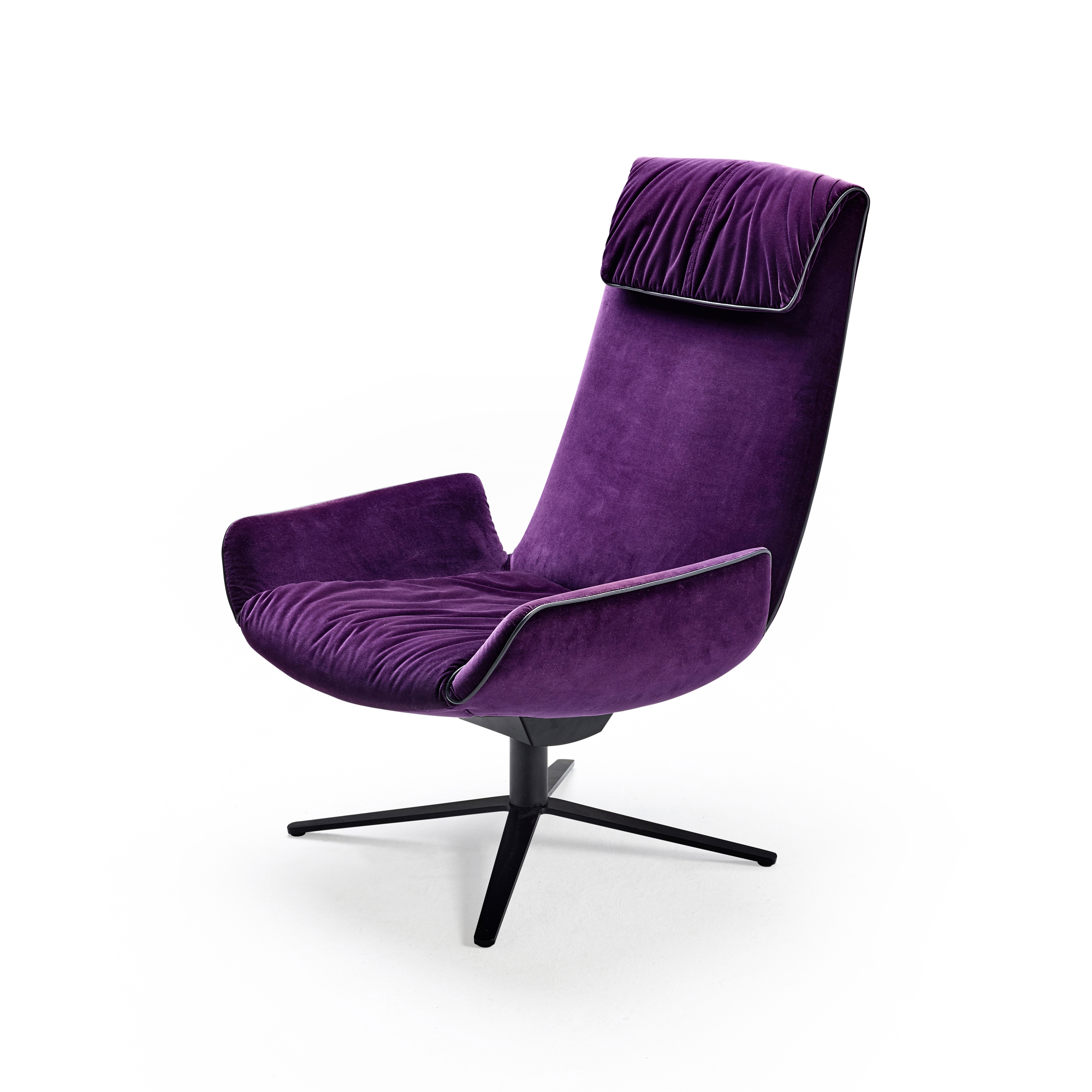 Display product Amelie | Lounge Chair with x-base frame from manufacturer FREIFRAU MANUFAKTUR
