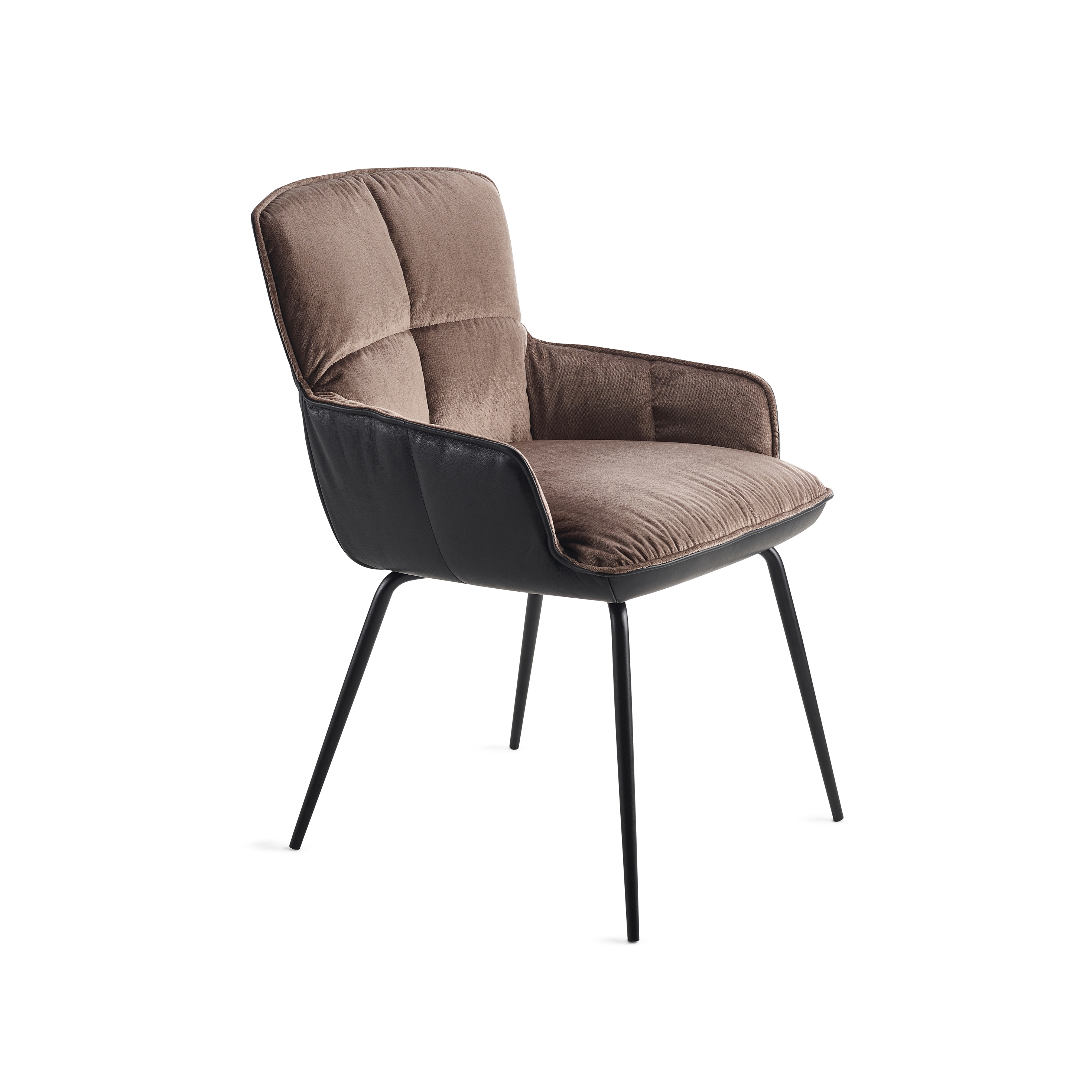 Display product Marla | Armchair Low with 4-legs steel frame from manufacturer FREIFRAU MANUFAKTUR