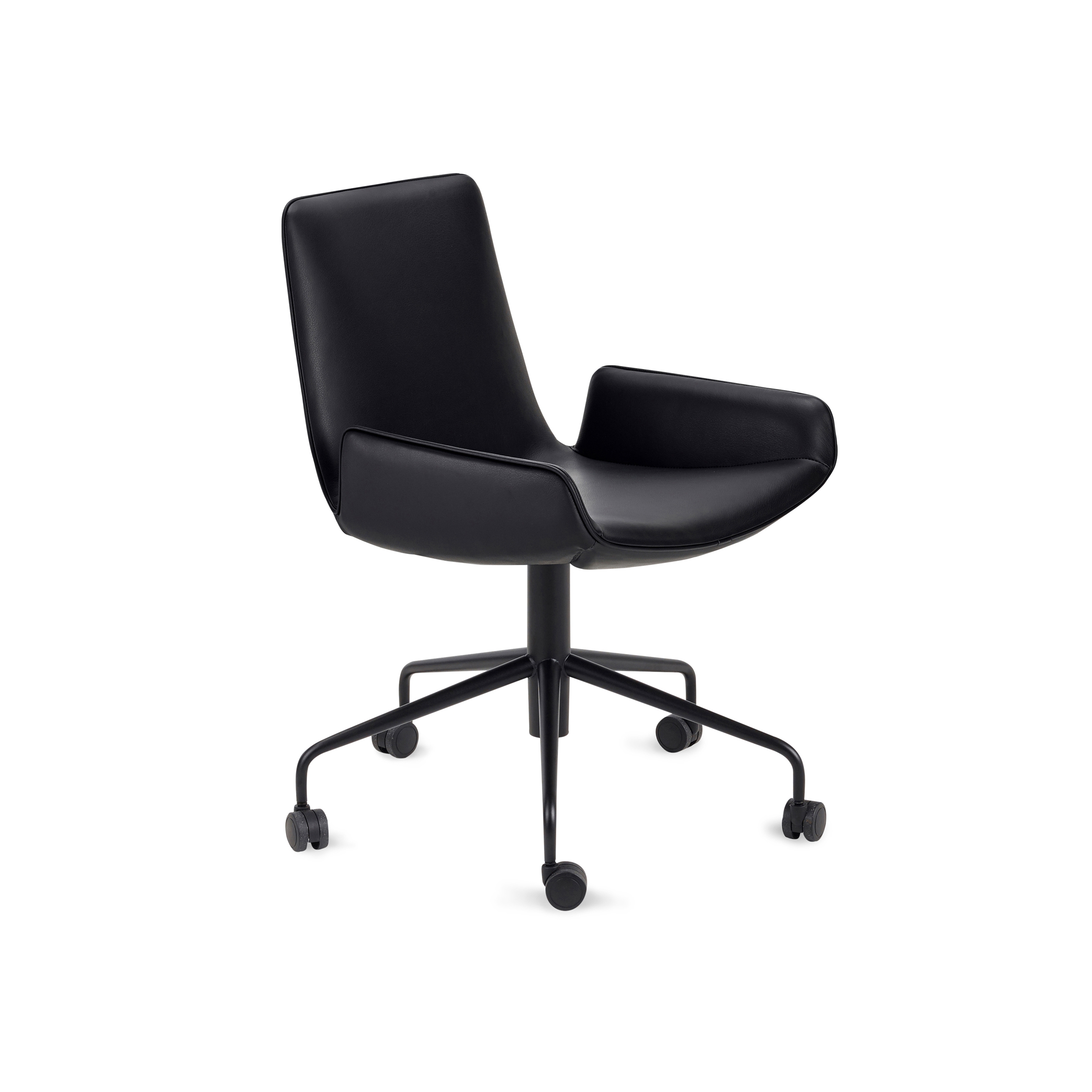 Display product Amelie | Armchair Low with 5-star base om wheels from manufacturer FREIFRAU MANUFAKTUR