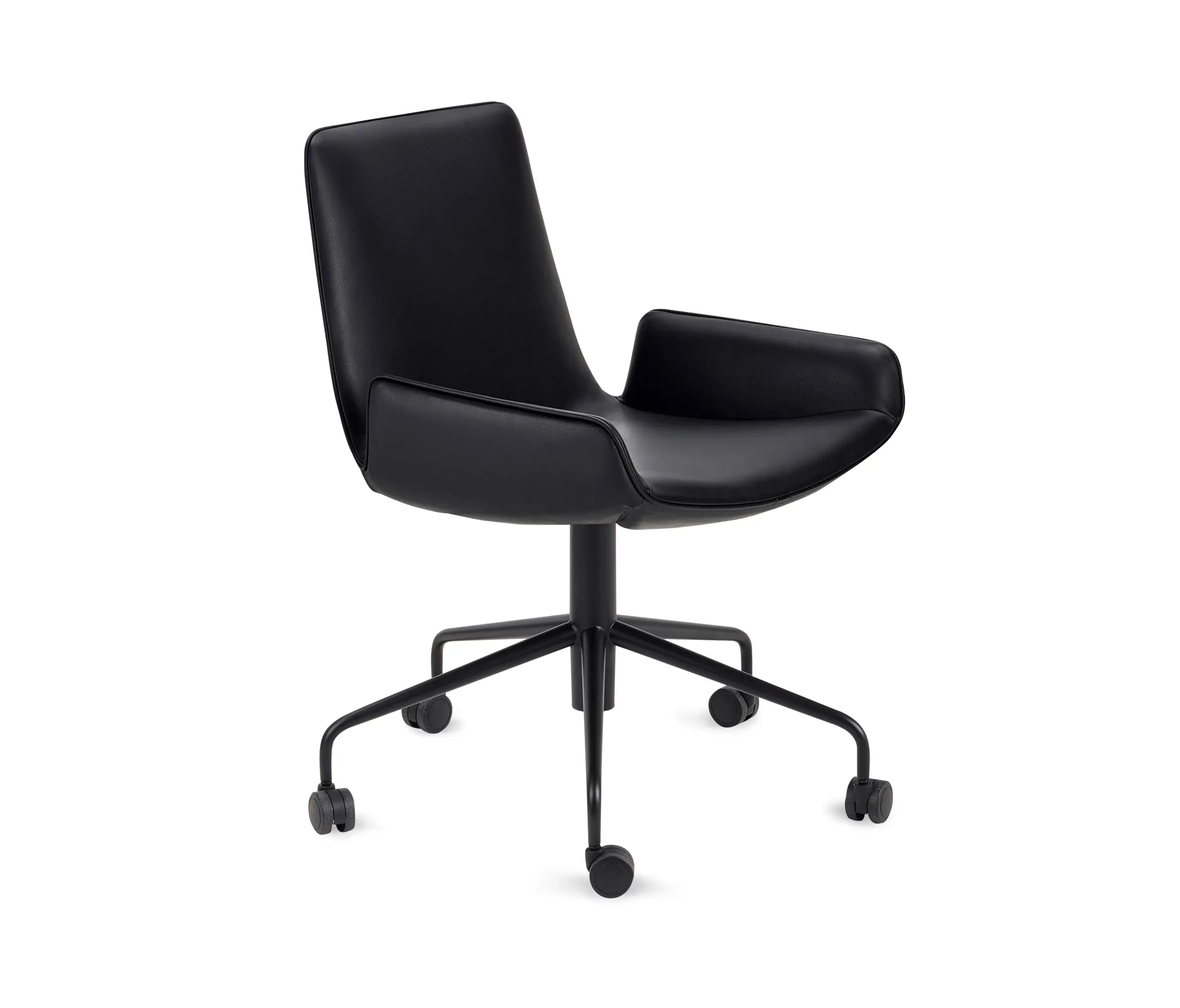 FREIFRAU MANUFAKTUR - Amelie | Armchair Low with 5-star base om wheels