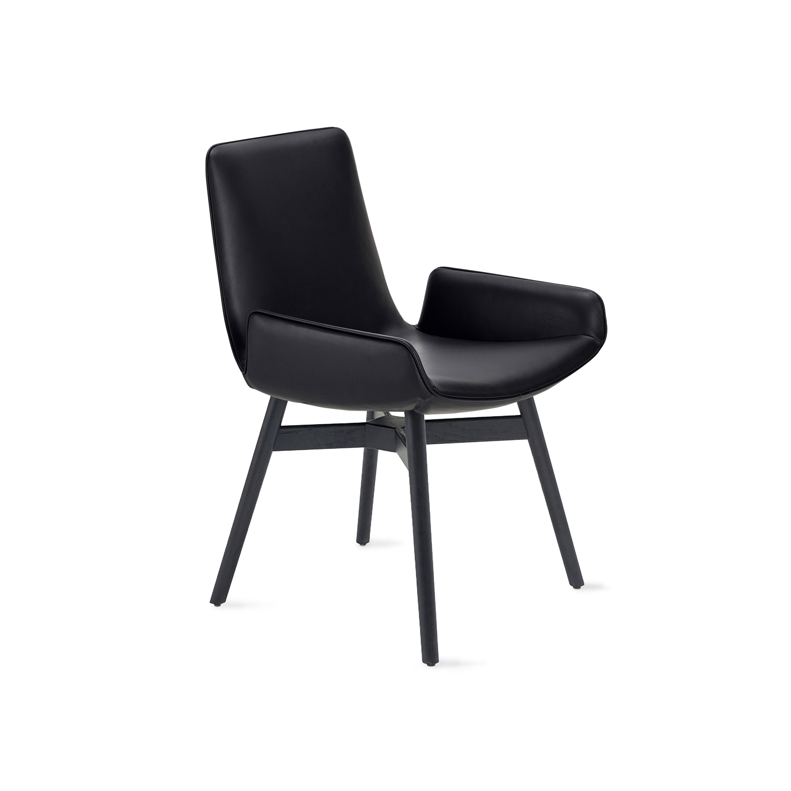 Display product Amelie | Armchair Low with wooden frame with cross from manufacturer FREIFRAU MANUFAKTUR