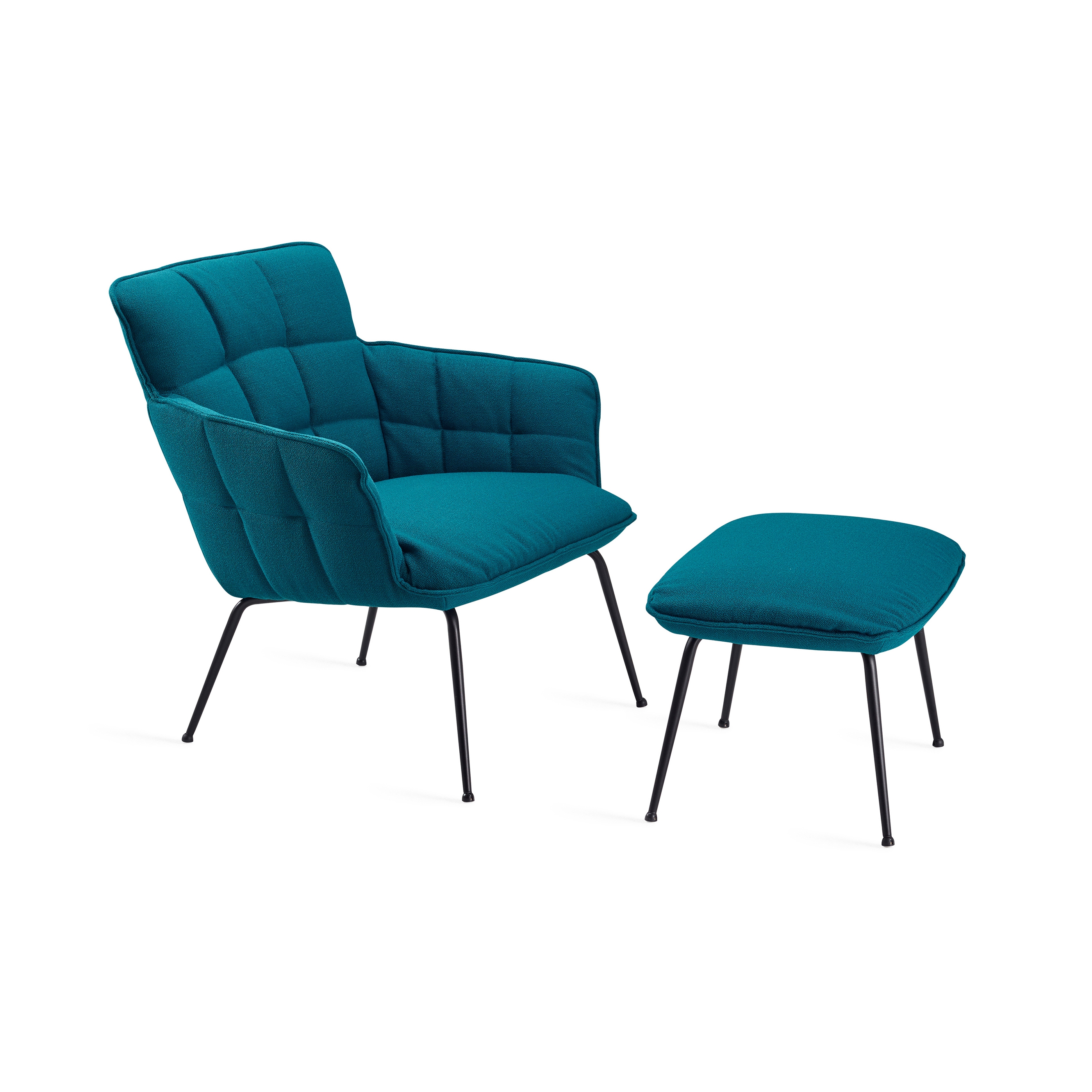 Display product Marla | Easy Chair Low with 4-leg steel frame from manufacturer FREIFRAU MANUFAKTUR